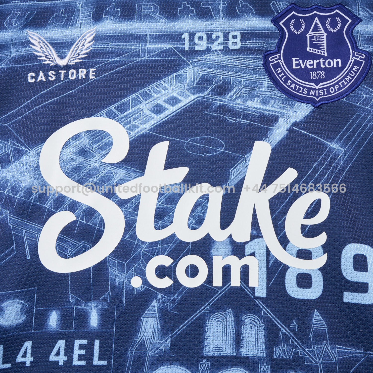 Unitedfootballkit.com | Everton 24-25 Pre-Match Farewell Jersey - Fans Version -Customize Name, Number and Patch | Worldwide Shipping