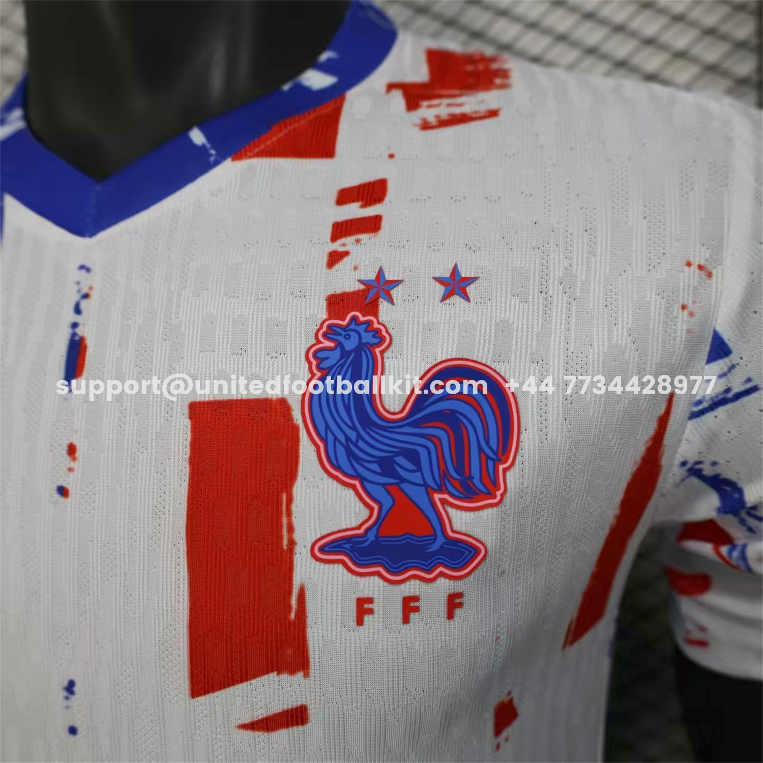 Unitedfootballkit.com | France 2026 White Red Blue Special Jersey - Player Version -Customize Name, Number and Patch | Worldwide Shipping