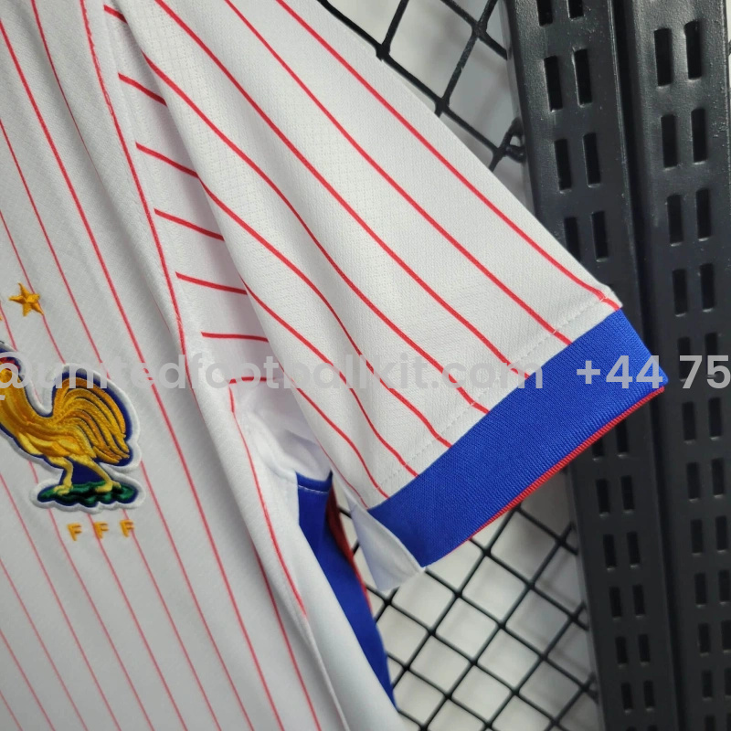 Unitedfootballkit.com | Women's France 2024 Away Stadium Jersey -Customize Name, Number and Patch | Worldwide Shipping