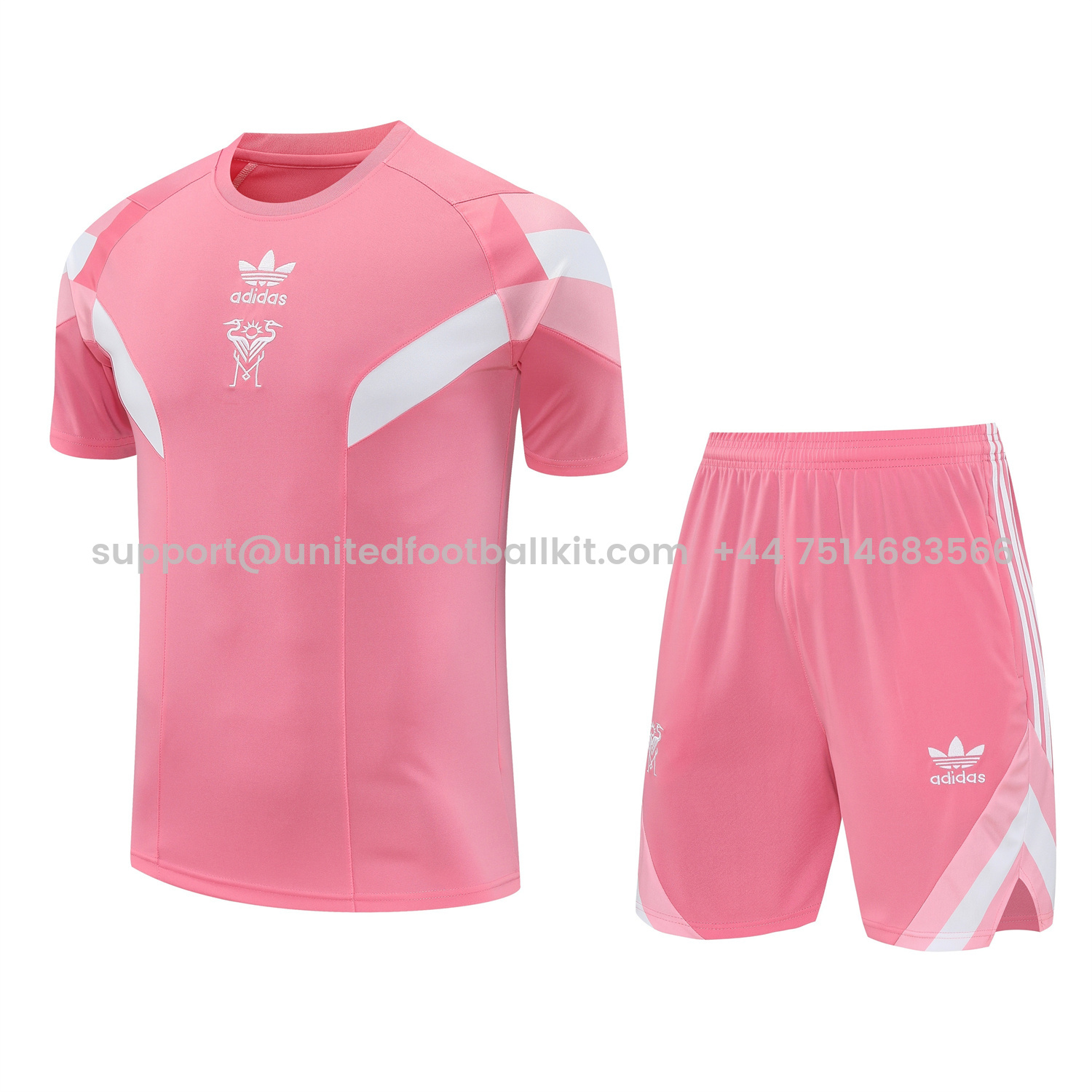 Unitedfootballkit.com | INT M.A.M 25-26 Short-Sleeve Training Set - Pink Top & Pink Shorts -Customize Name, Number and Patch | Worldwide Shipping