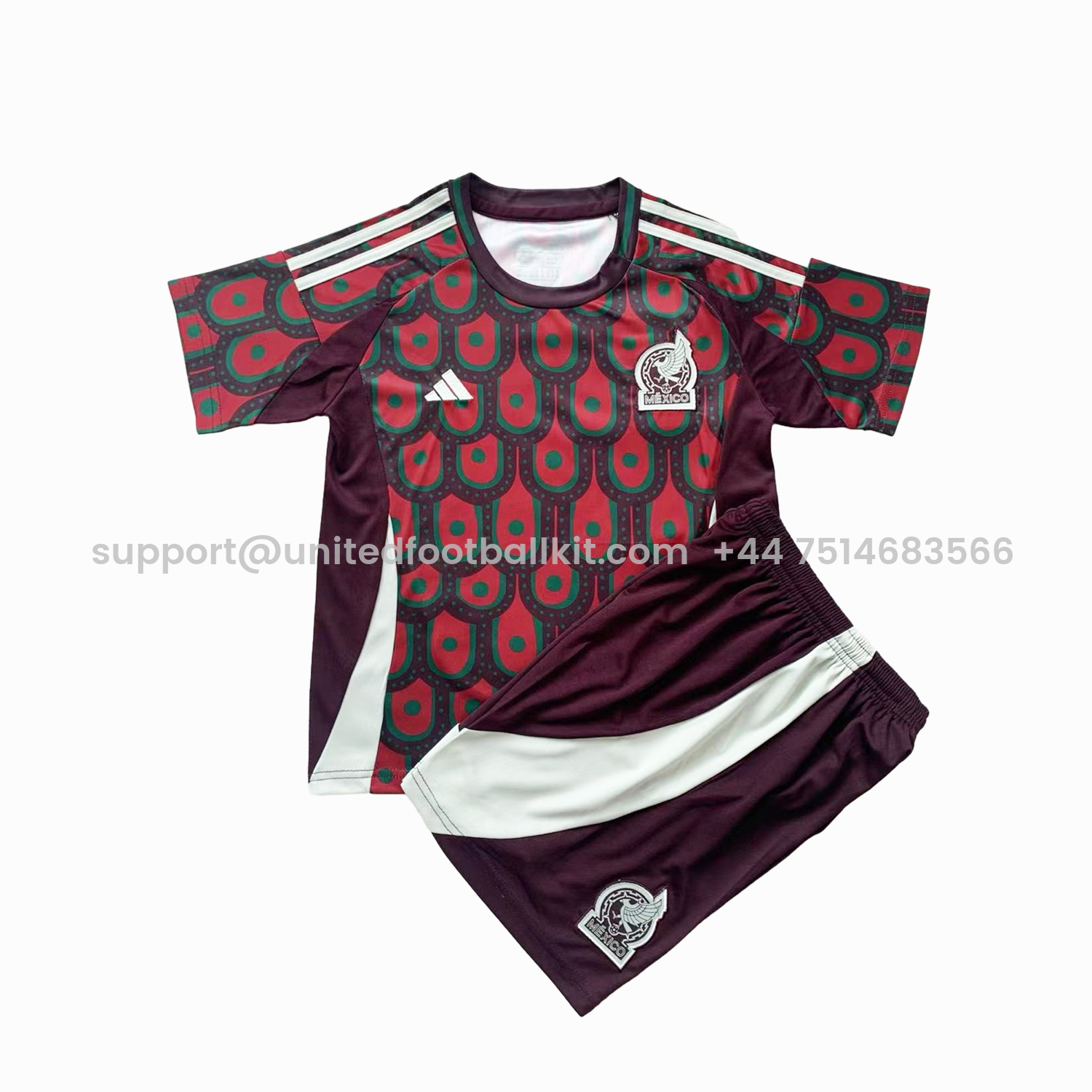 Unitedfootballkit.com | Mexico 2024 Home Kids Kit -Customize Name, Number and Patch | Worldwide Shipping