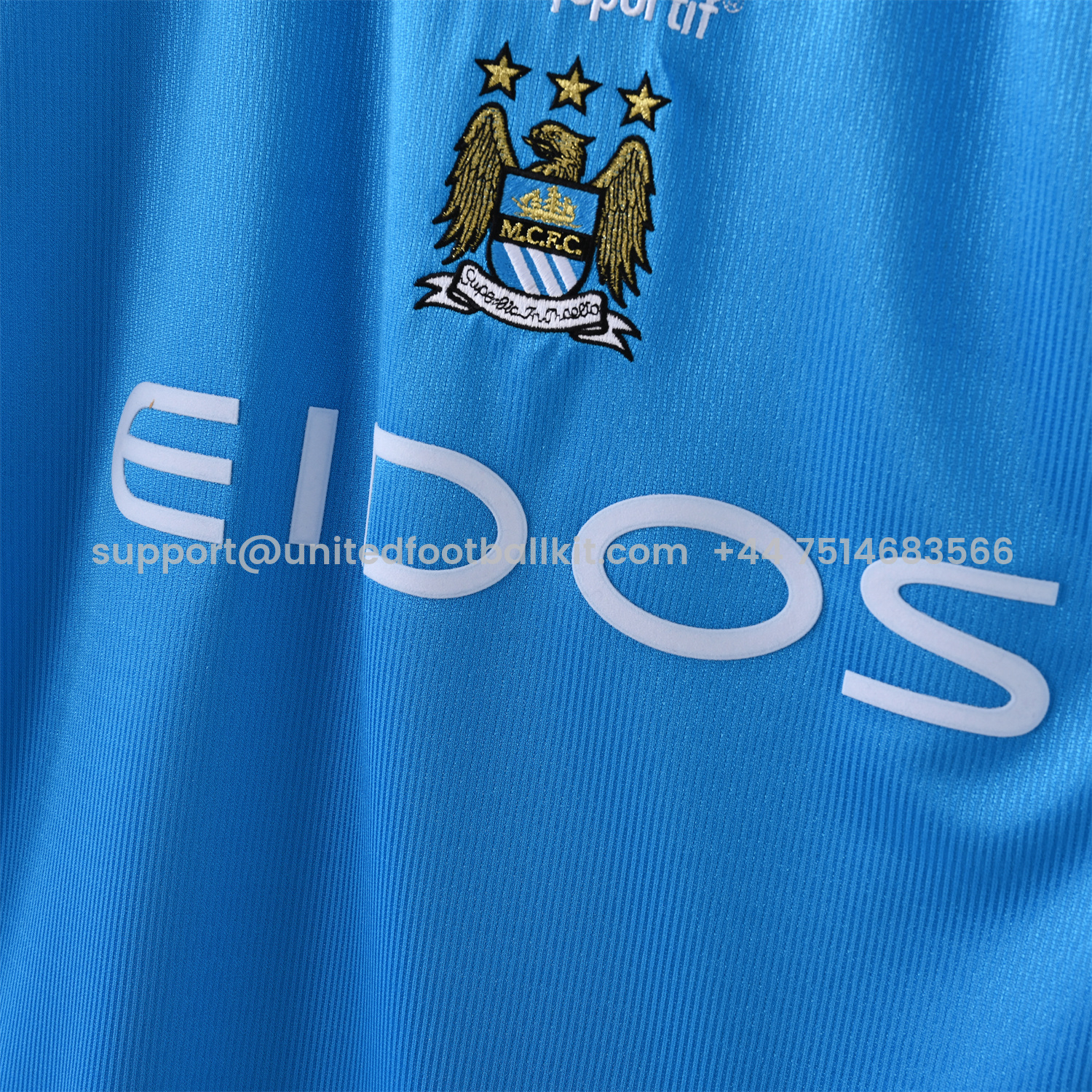 Unitedfootballkit.com | Retro Manchester City 1999-01 Home Stadium Jersey -Customize Name, Number and Patch | Worldwide Shipping