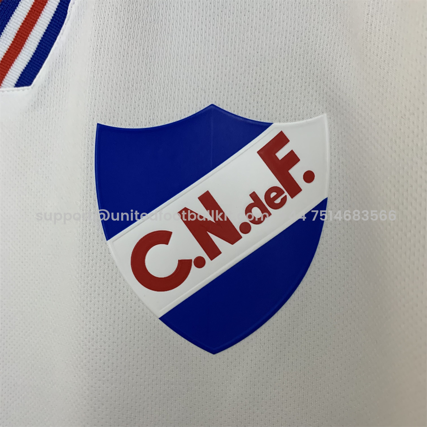 Unitedfootballkit.com | Uruguay Nacional Club Nacional de Football 25-26 White Training Jersey - Fans Version -Customize Name, Number and Patch | Worldwide Shipping