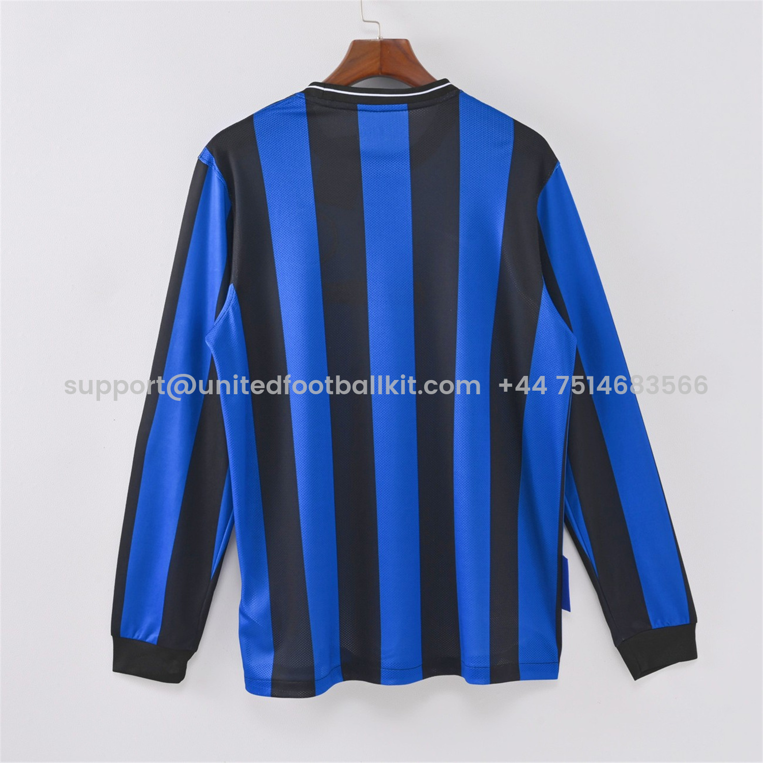 Unitedfootballkit.com | Retro Inter Milan 09-10 Home Long Sleeves Jersey - Champions League Final -Customize Name, Number and Patch | Worldwide Shipping