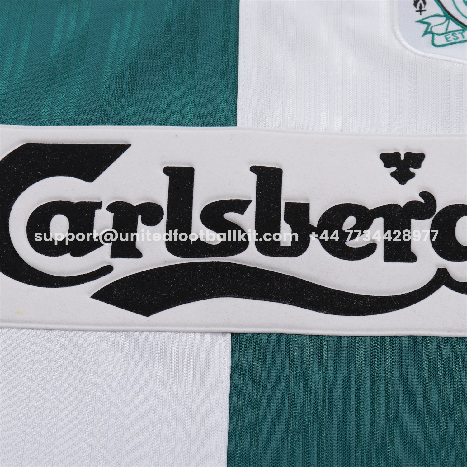 Unitedfootballkit.com | Retro Liver.pool 1995-96 Away White And Green Kids Kit -Customize Name, Number and Patch | Worldwide Shipping