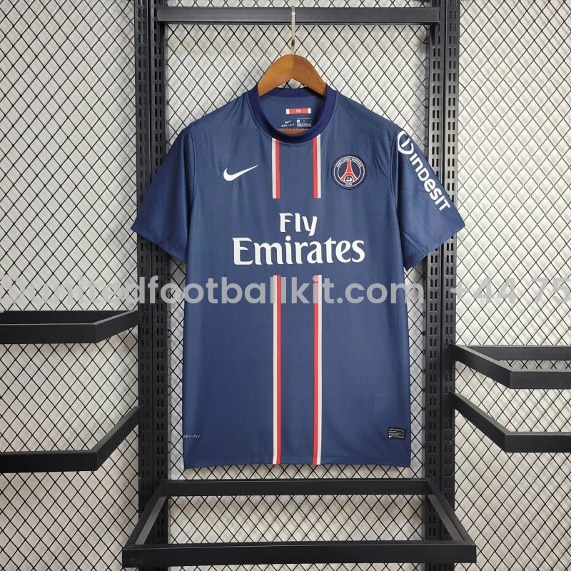 Unitedfootballkit.com | Retro Paris Saint-Germain PSG 2012-13 Home Jersey -Customize Name, Number and Patch | Worldwide Shipping