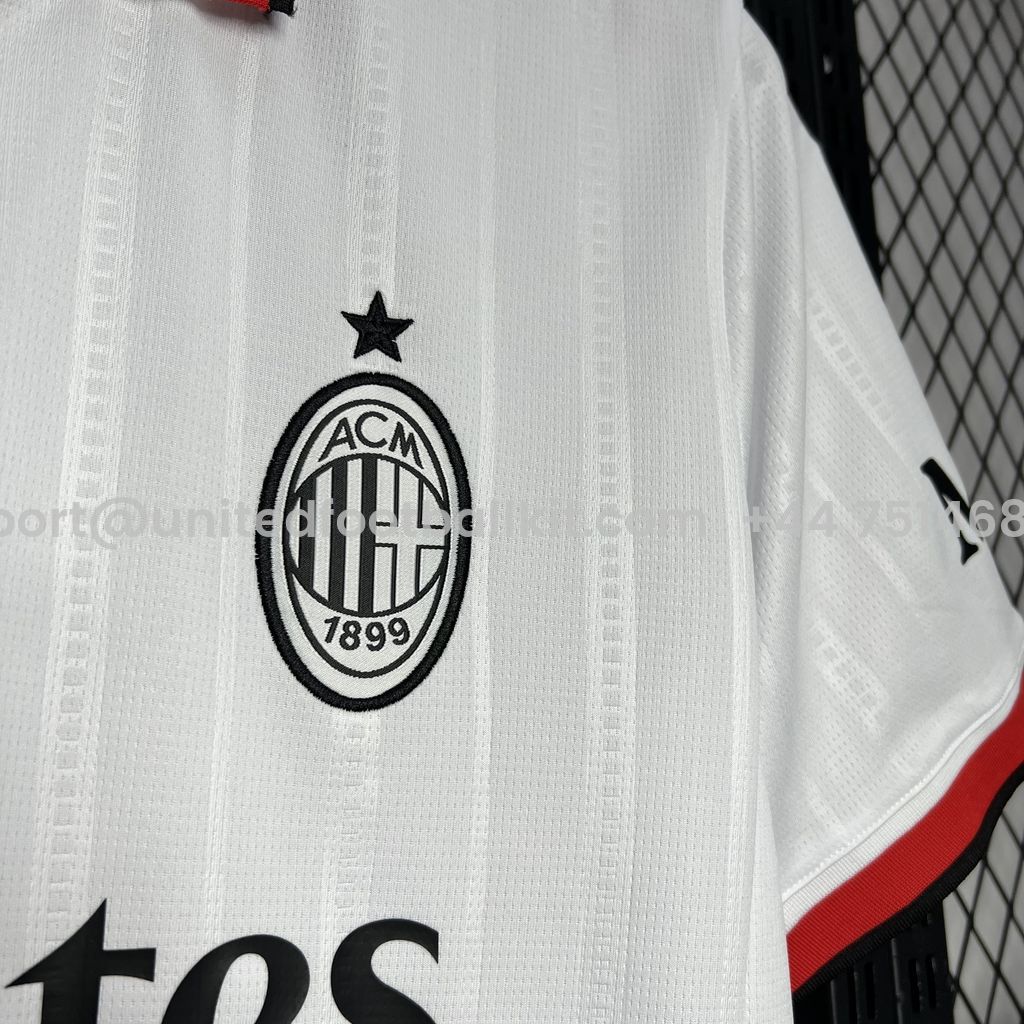 Unitedfootballkit.com | AC Milan 24-25 Away Jersey - Fans Version -Customize Name, Number and Patch | Worldwide Shipping