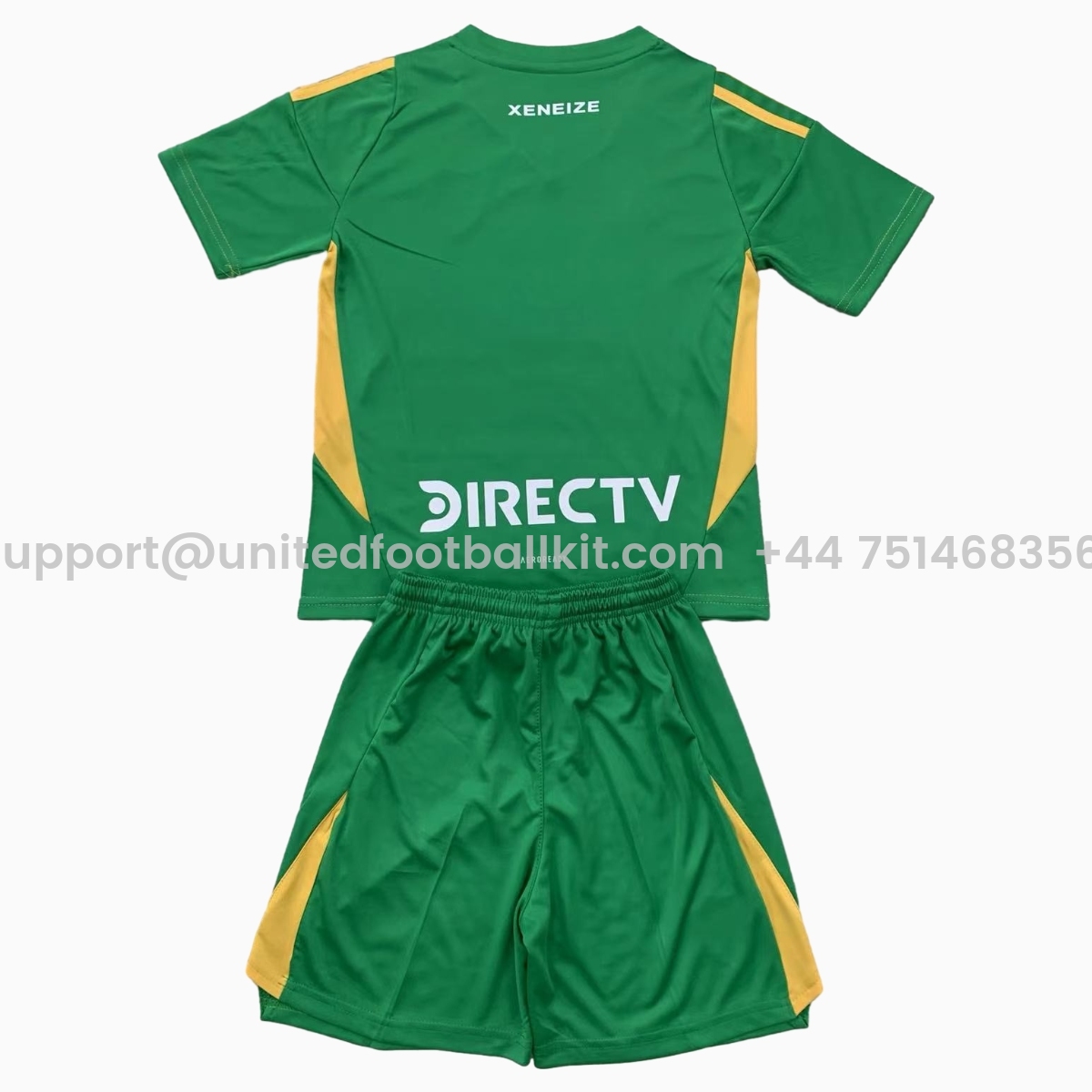 Unitedfootballkit.com | Boca Juniors 24-25 Fruit Green Goalkeeper Kids Kit -Customize Name, Number and Patch | Worldwide Shipping