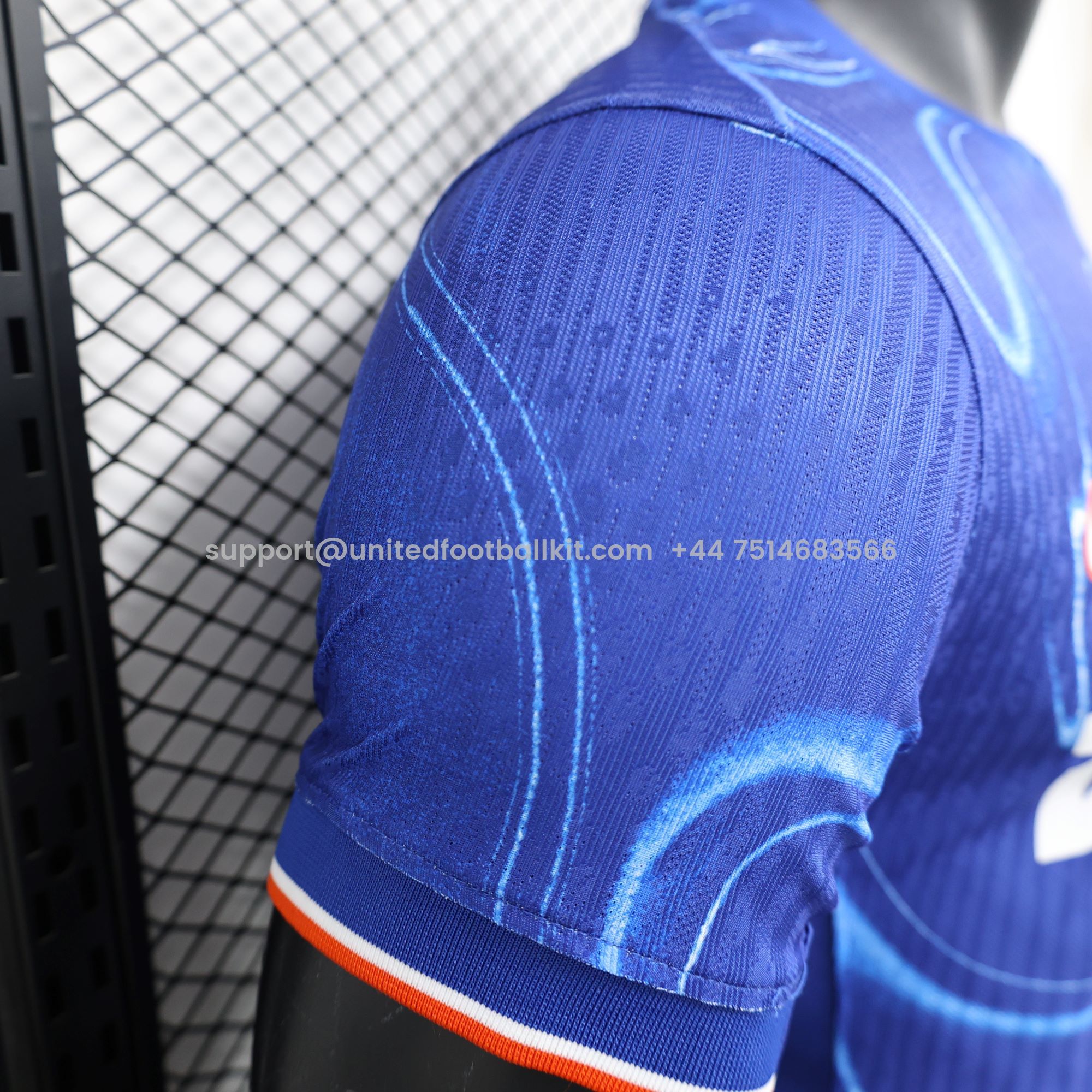 Unitedfootballkit.com | C.H.E.L.S.E.A 24-25 Home Stadium Jersey With Chest Advertisement - Player Version -Customize Name, Number and Patch | Worldwide Shipping