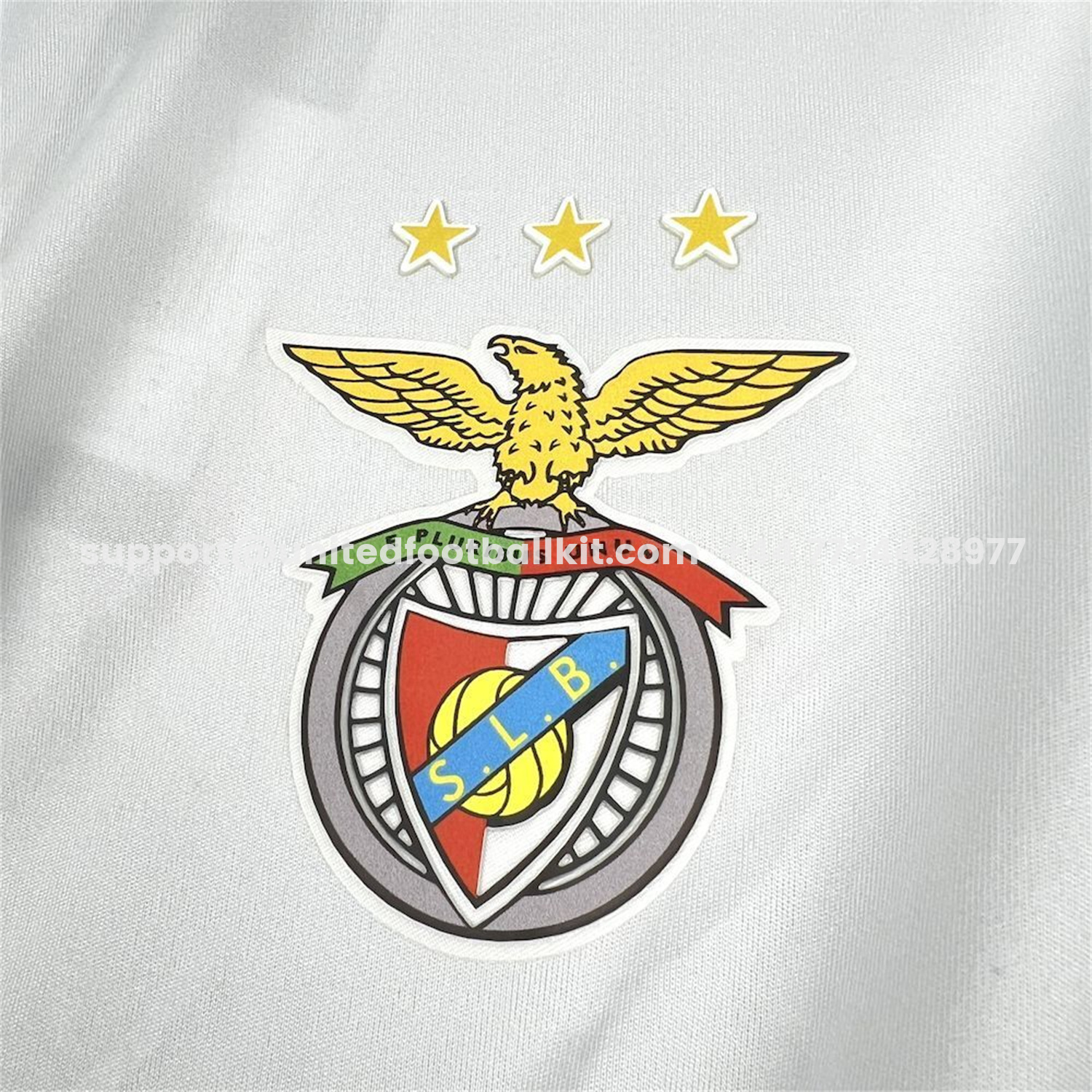 Unitedfootballkit.com | Benfica 25-26 White Polo Jersey - Fans Version -Customize Name, Number and Patch | Worldwide Shipping