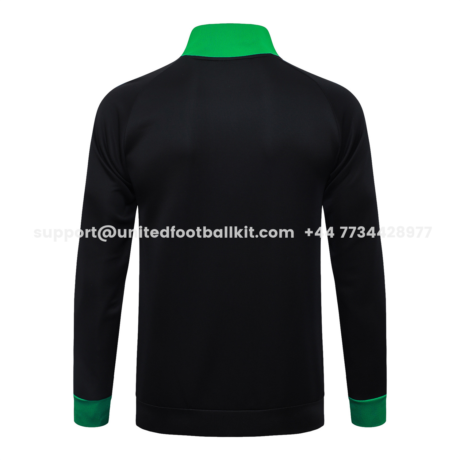 Unitedfootballkit.com | Senegal 2026 Jacket Training Tracksuit - Black With Green Jackets & Pants -Customize Name, Number and Patch | Worldwide Shipping
