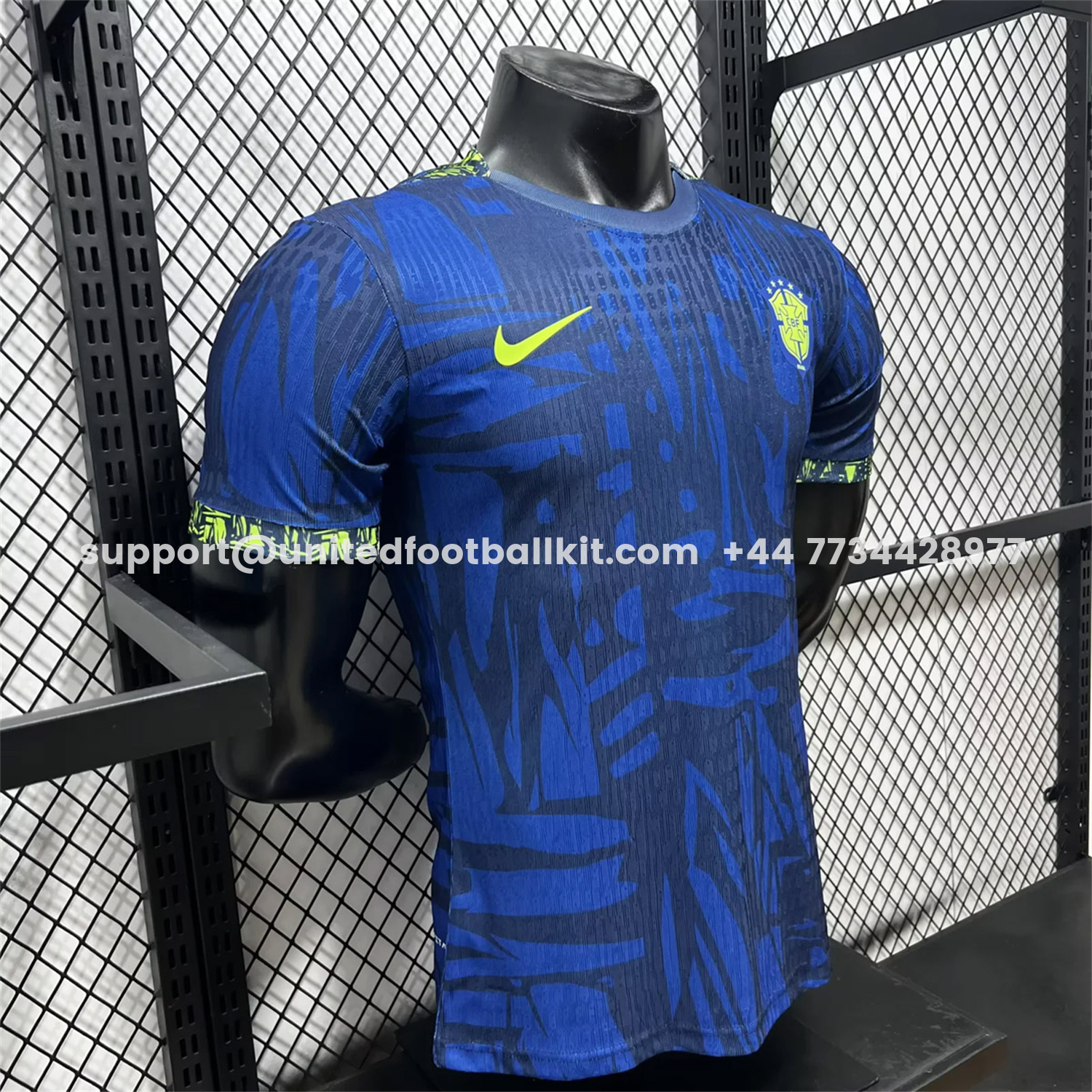 Unitedfootballkit.com | Brazil 2026 Blue Colors Special Jersey - Player Version -Customize Name, Number and Patch | Worldwide Shipping