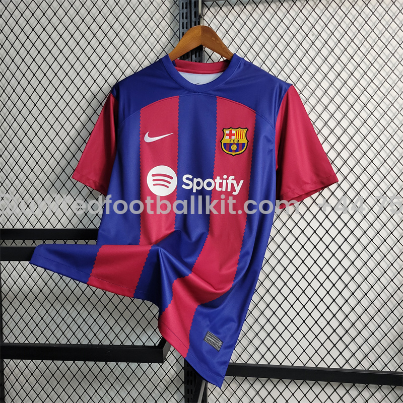 Unitedfootballkit.com | Barcelona 23-24 Home Jersey - Fans Version -Customize Name, Number and Patch | Worldwide Shipping