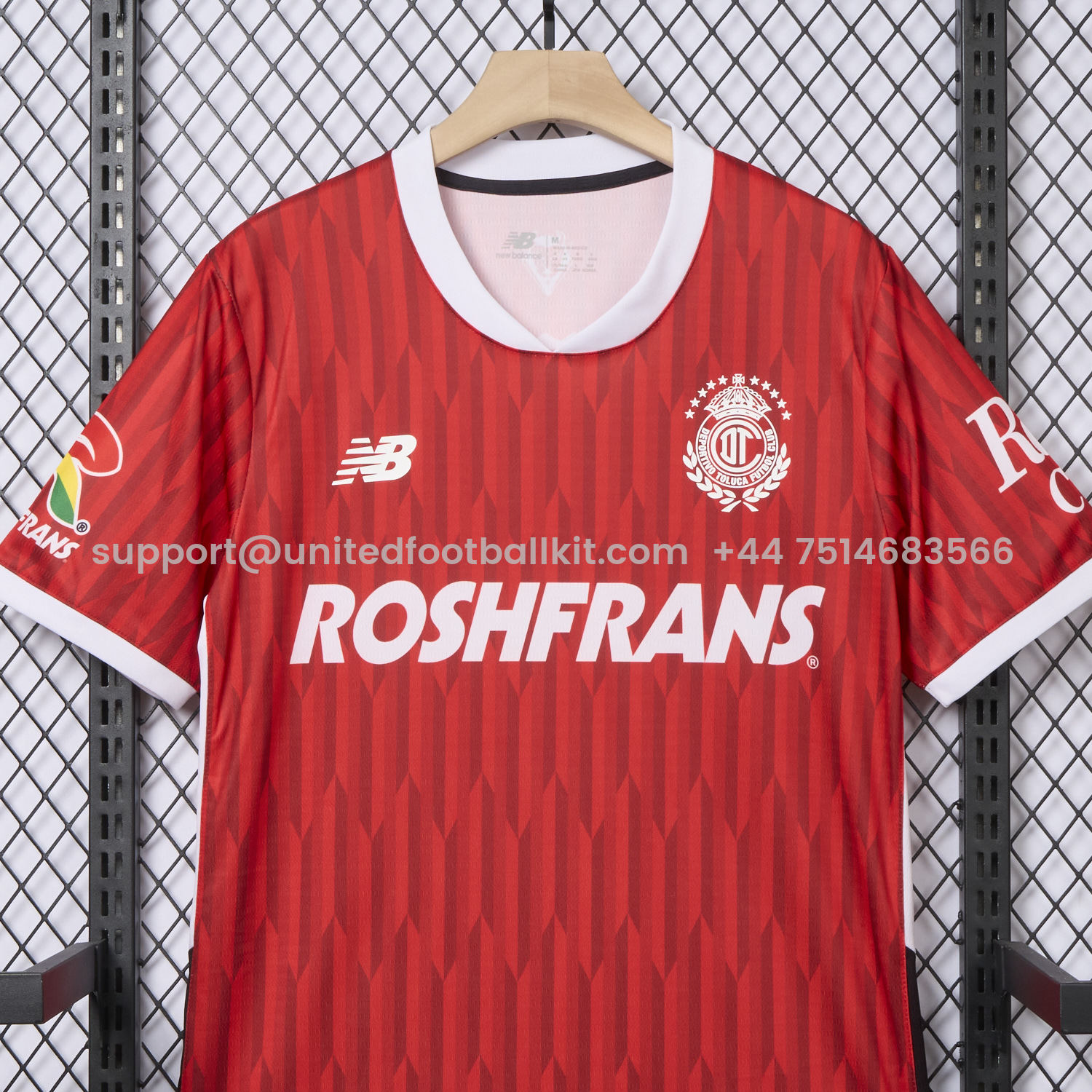 Unitedfootballkit.com | Toluca 24-25 Home Jersey - Fans Version -Customize Name, Number and Patch | Worldwide Shipping