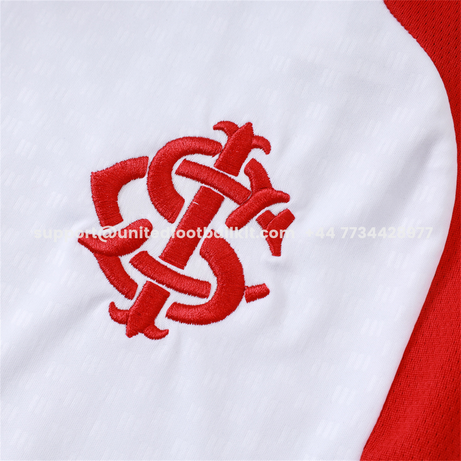 Unitedfootballkit.com | SC Internacional 2026 Vest Training Set - White Vest and Red Shorts -Customize Name, Number and Patch | Worldwide Shipping