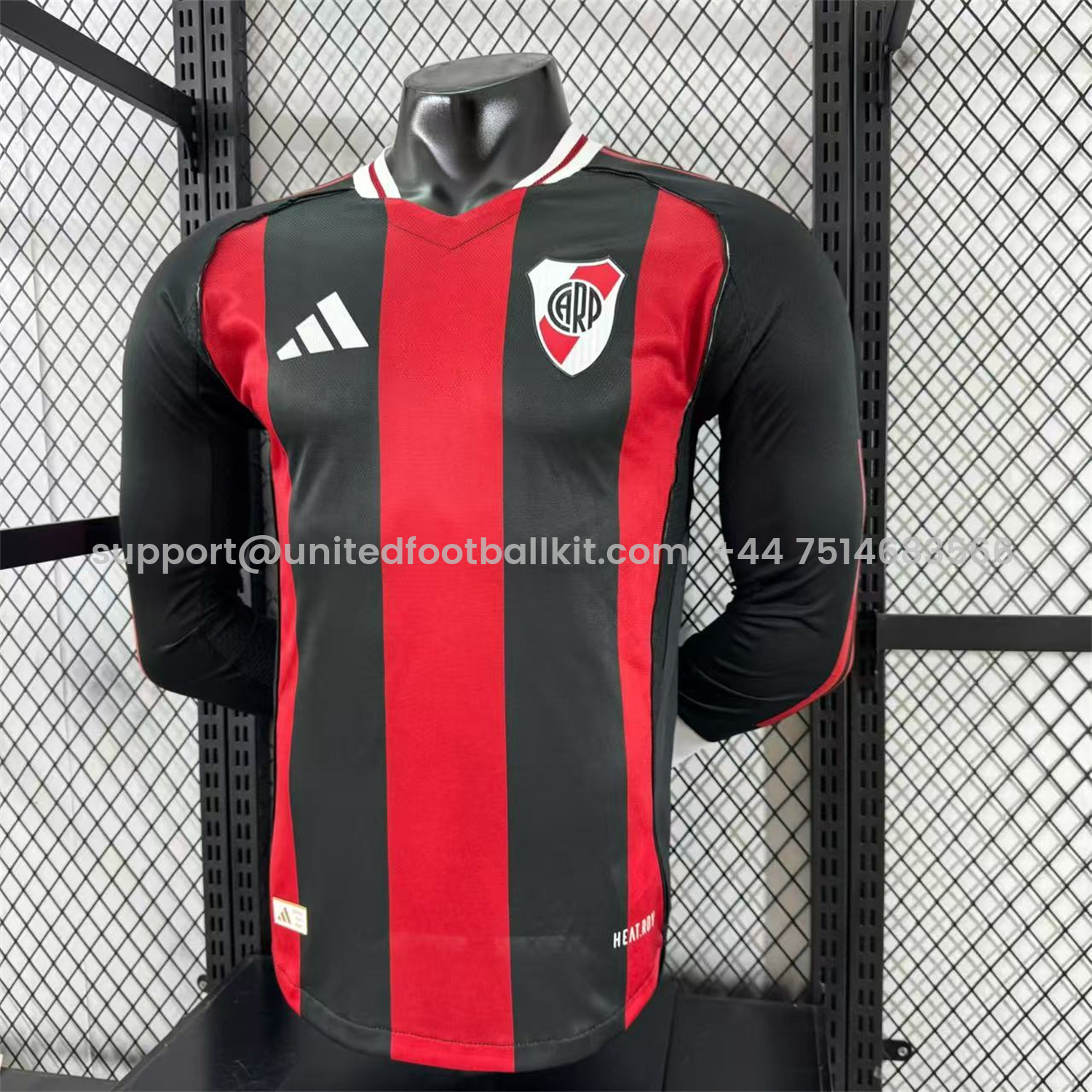 Unitedfootballkit.com | River Plate 25-26 Away Unsponsored Long Sleeves Jersey - Player Version -Customize Name, Number and Patch | Worldwide Shipping