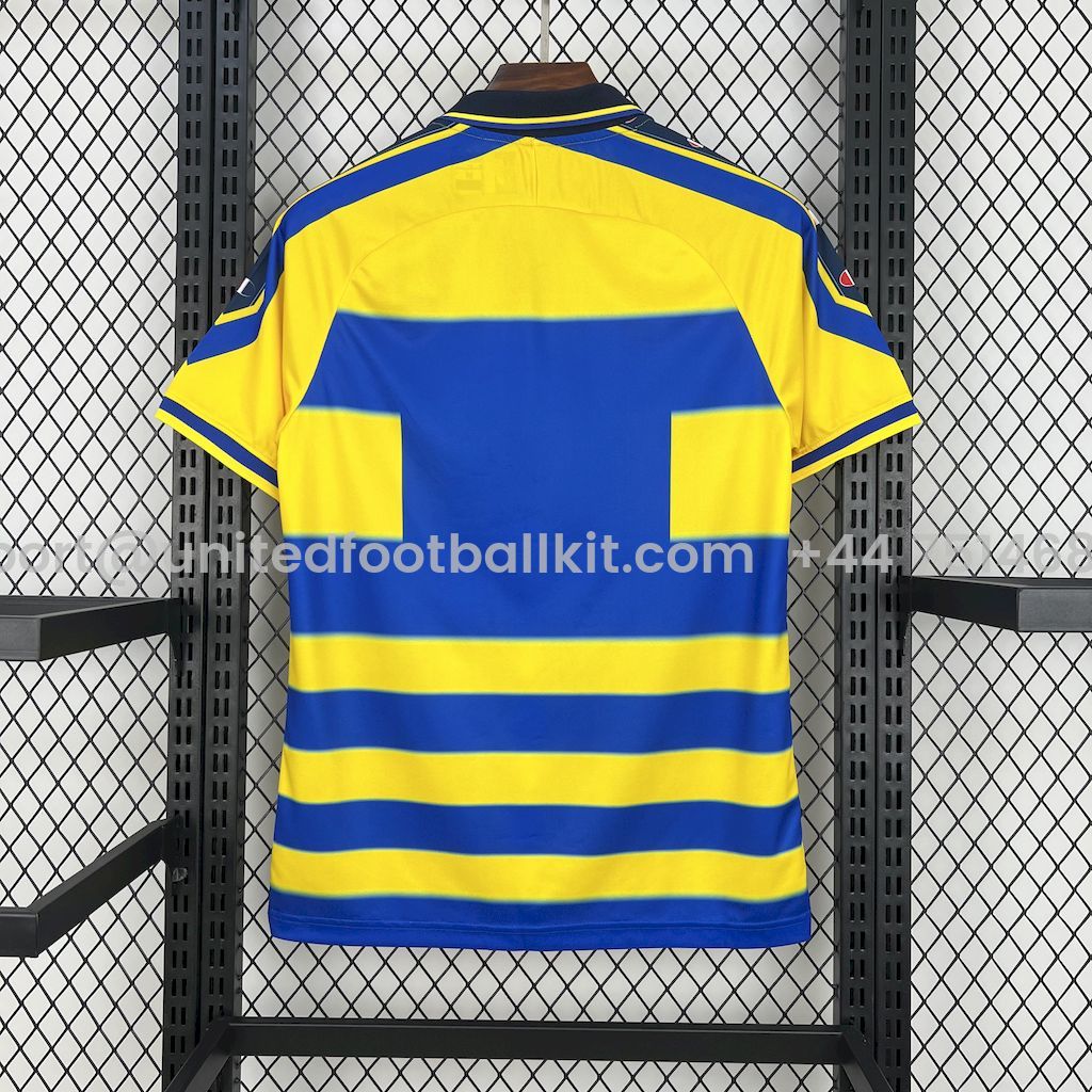 Unitedfootballkit.com | Retro Parma 1999-00 Home Jersey - Fans Version -Customize Name, Number and Patch | Worldwide Shipping