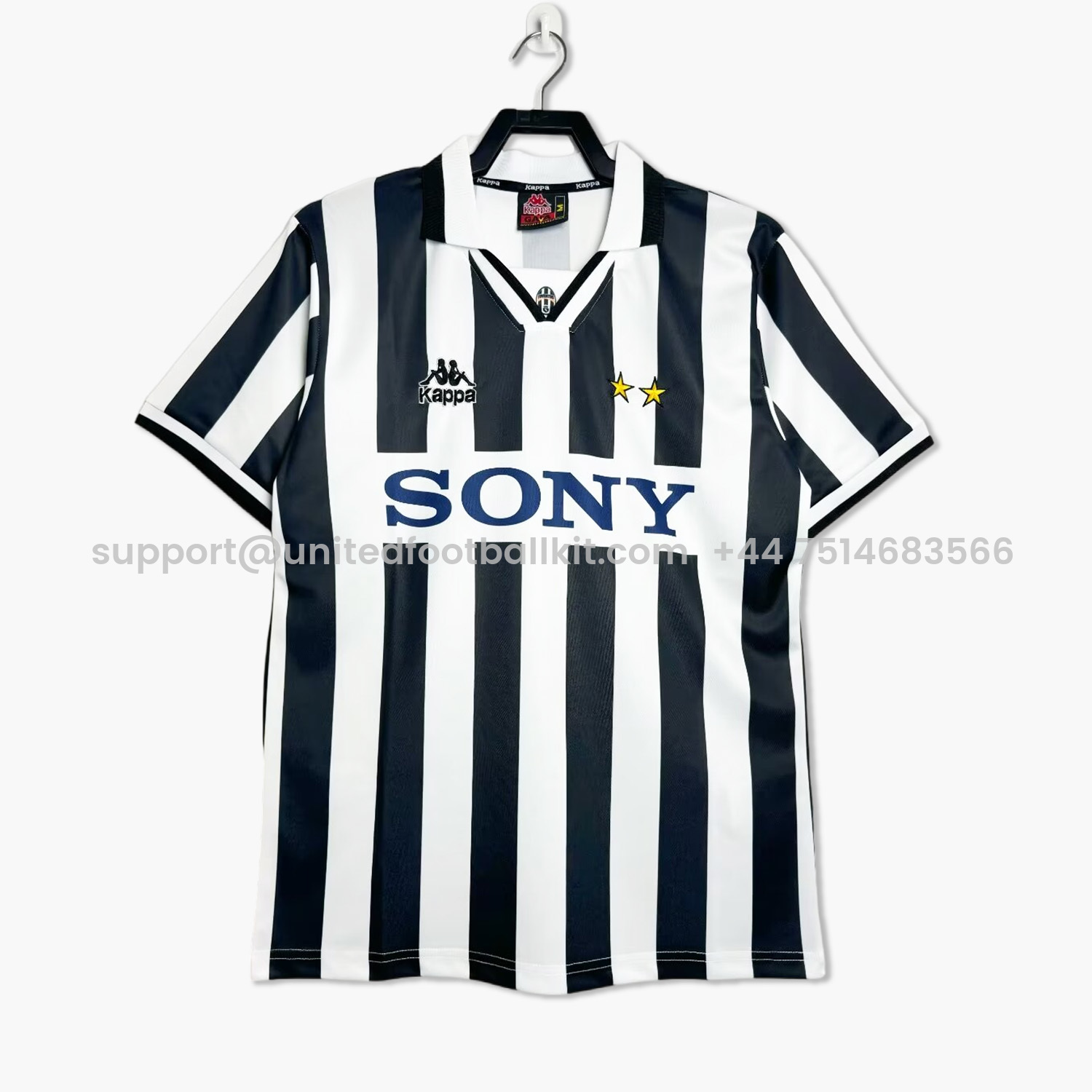 Unitedfootballkit.com | Retro Juventus 1995-97 Home Stadium Jersey -Customize Name, Number and Patch | Worldwide Shipping