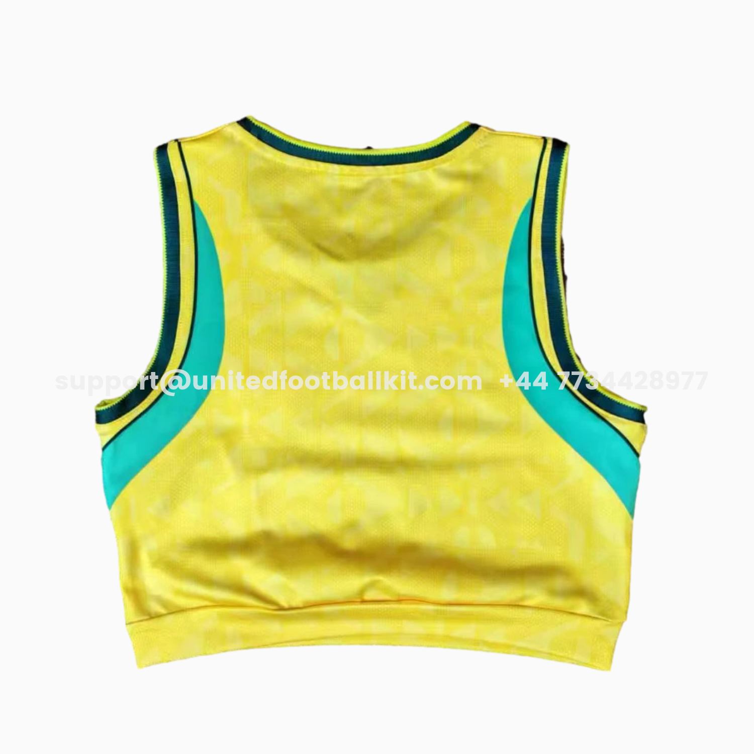 Unitedfootballkit.com | Women's Brazil 2026 Home Yoga Vest -Customize Name, Number and Patch | Worldwide Shipping