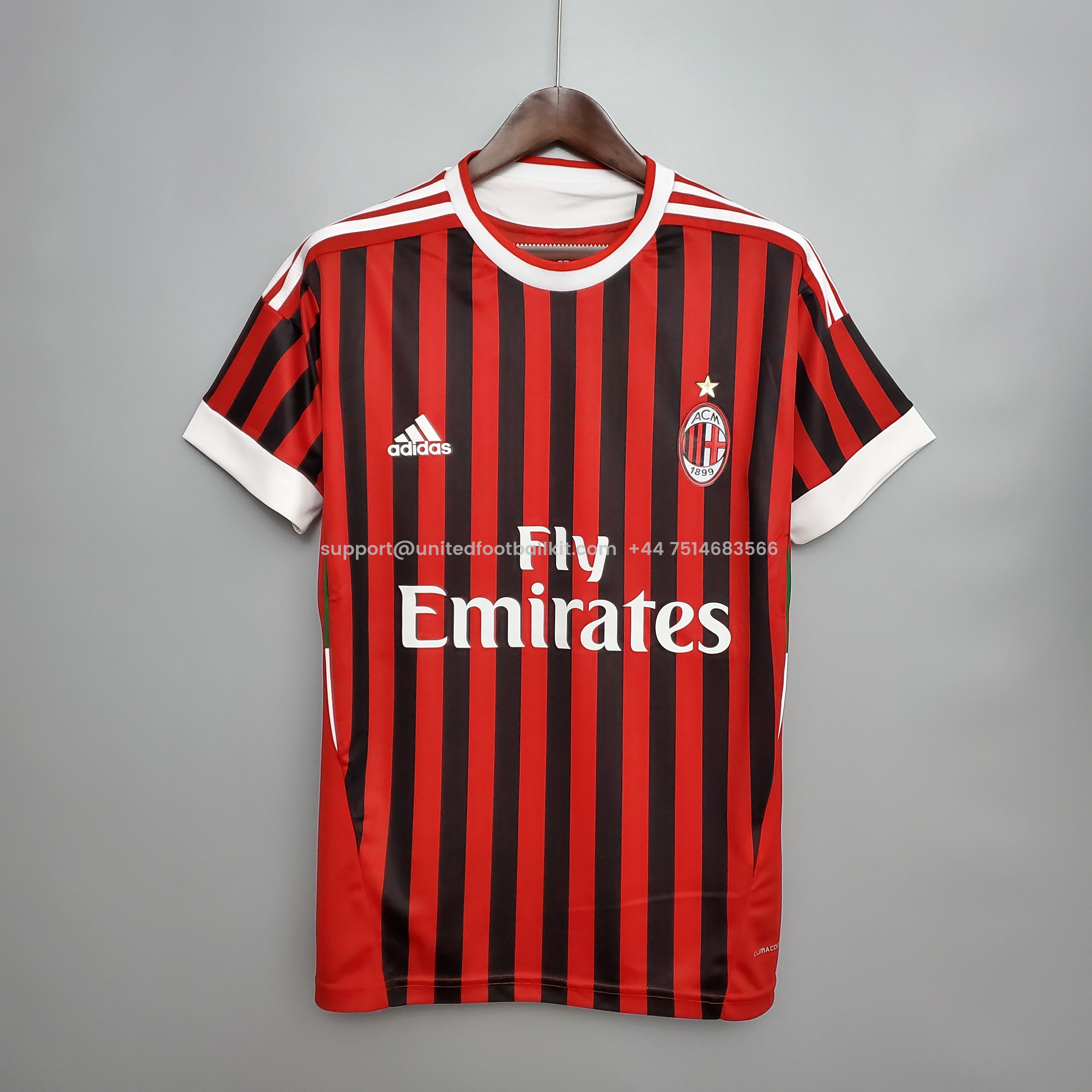 Unitedfootballkit.com | Retro AC Milan 11-12 Home Stadium Jersey -Customize Name, Number and Patch | Worldwide Shipping
