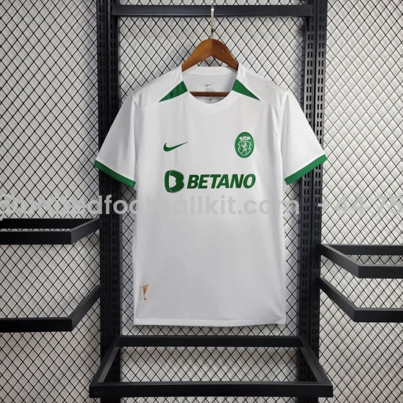 Unitedfootballkit.com | Sporting CP 24-25 Away UEFA Cup Winners' Cup Jersey - Fans Version -Customize Name, Number and Patch | Worldwide Shipping