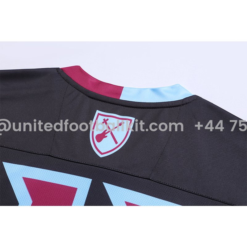Unitedfootballkit.com | Iron Maiden x West Ham Black Special Edition Jersey - with 11 print -Customize Name, Number and Patch | Worldwide Shipping