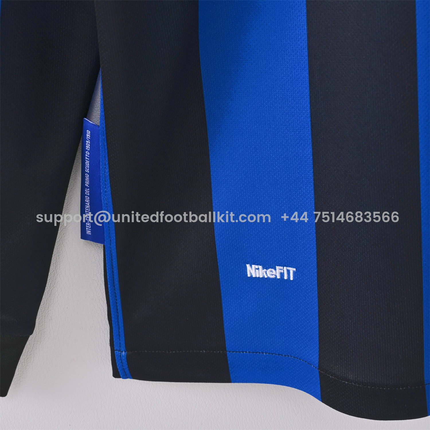 Unitedfootballkit.com | Retro Inter Milan 09-10 Home Long Sleeves Jersey - Champions League Final -Customize Name, Number and Patch | Worldwide Shipping