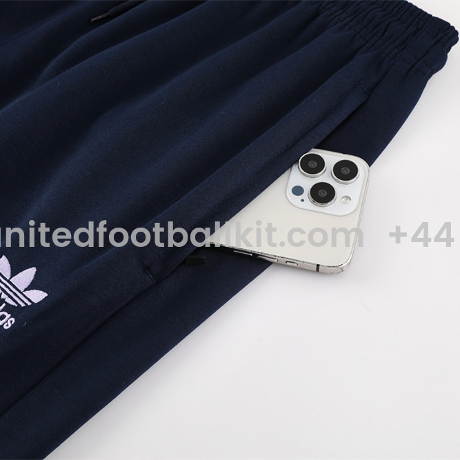Unitedfootballkit.com | Arsenal 24-25 Originals LFSTLR Training Hoodie Set - Red Hoodie and Deep Blue Pants -Customize Name, Number and Patch | Worldwide Shipping