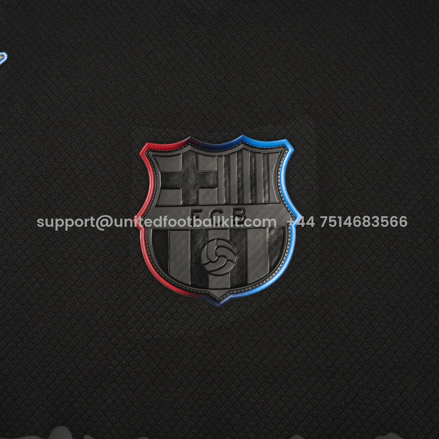 Unitedfootballkit.com | Barcelona x Travis Scott 24-25 Away Pure Black Jersey - Fans Version -Customize Name, Number and Patch | Worldwide Shipping