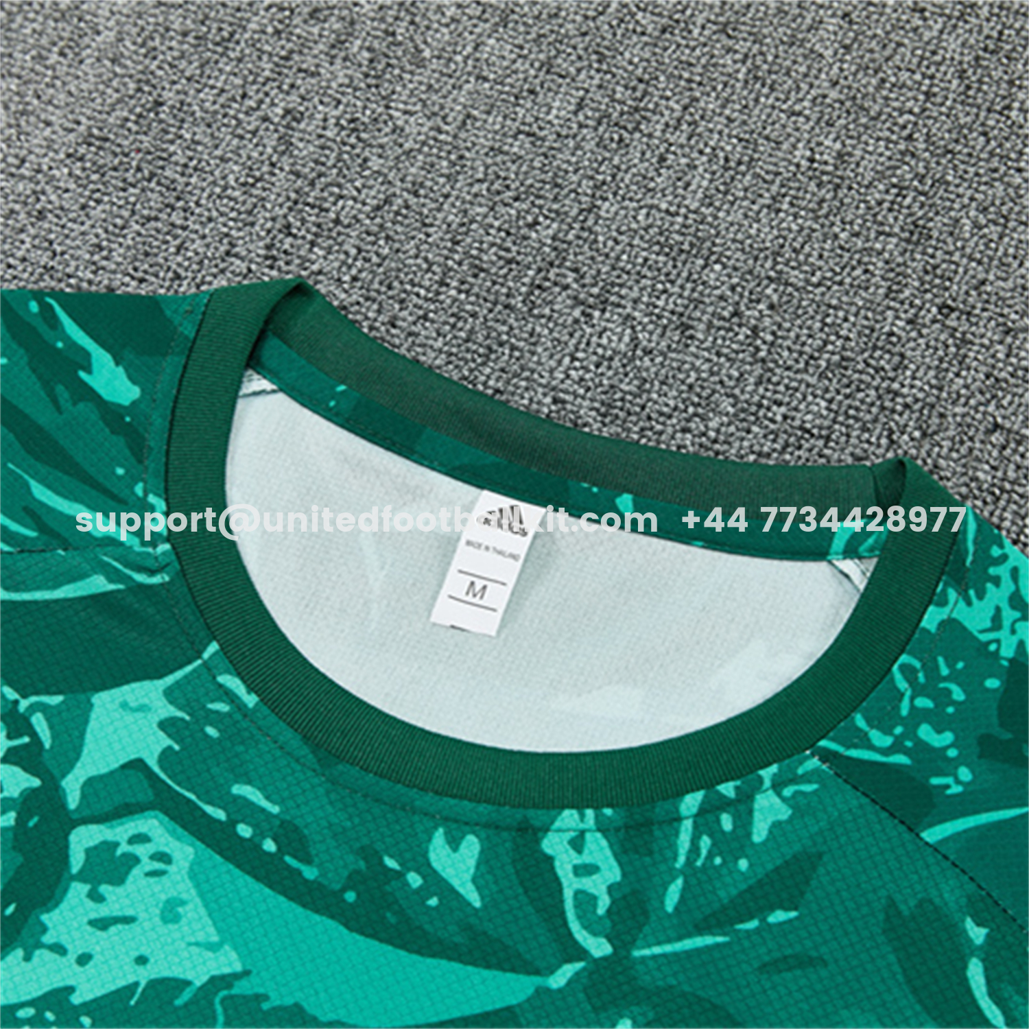 Unitedfootballkit.com | Real Madrid 26-27 Short-Sleeve Training Set - Green Camouflage Top & Green Shorts -Customize Name, Number and Patch | Worldwide Shipping