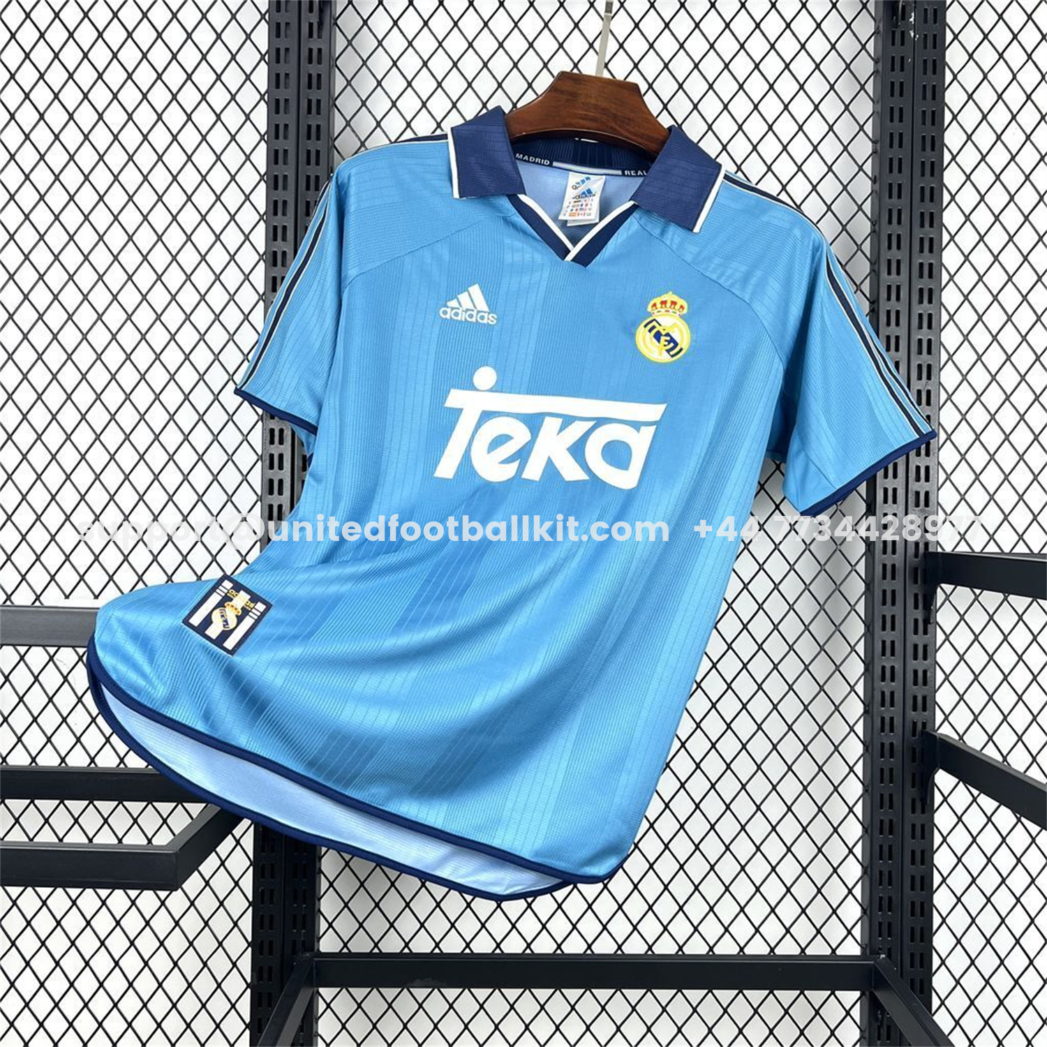 Unitedfootballkit.com | Retro Real Madrid 1999-00 Third Jersey -Customize Name, Number and Patch | Worldwide Shipping