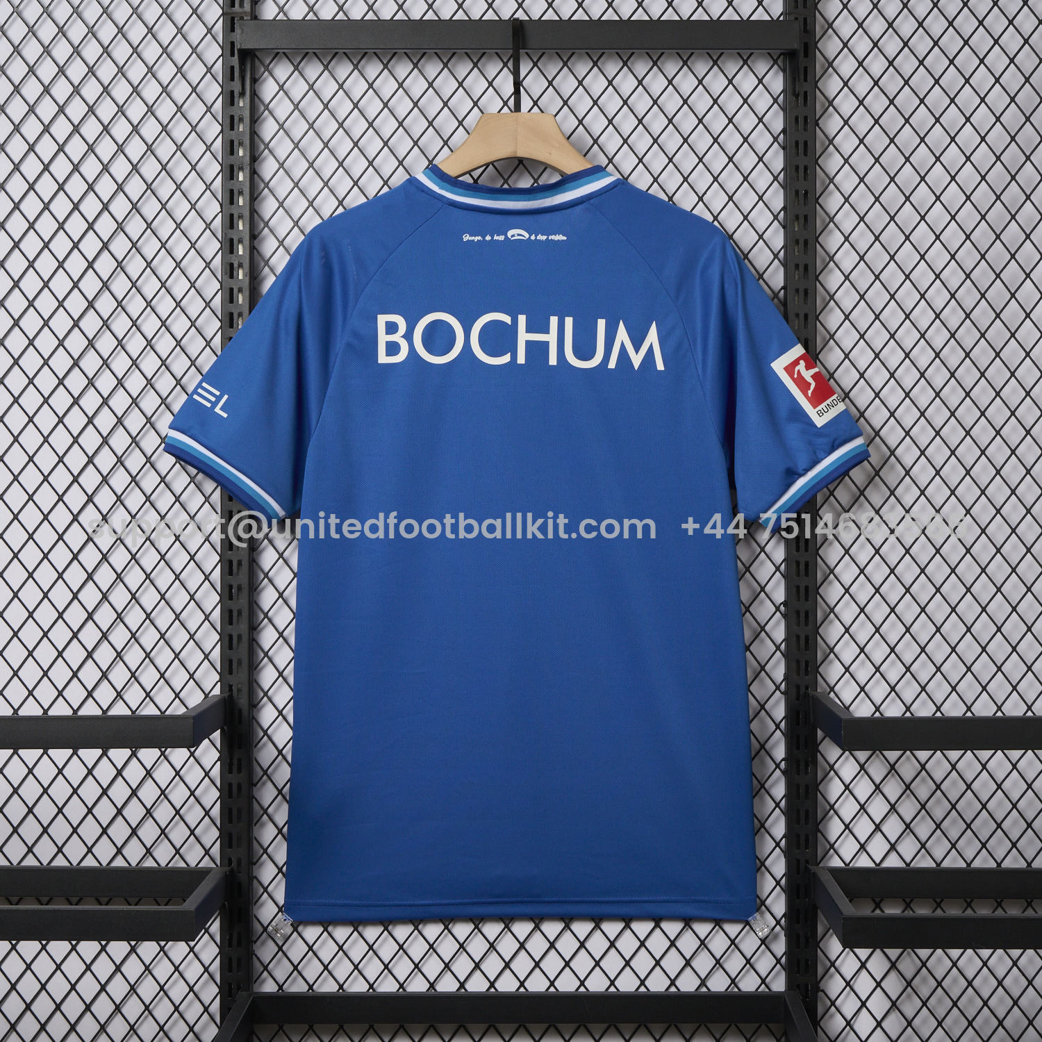 Unitedfootballkit.com | Bochum 24-25 White Slanted Stripe Special Jersey with Sponsors - Fans Version -Customize Name, Number and Patch | Worldwide Shipping