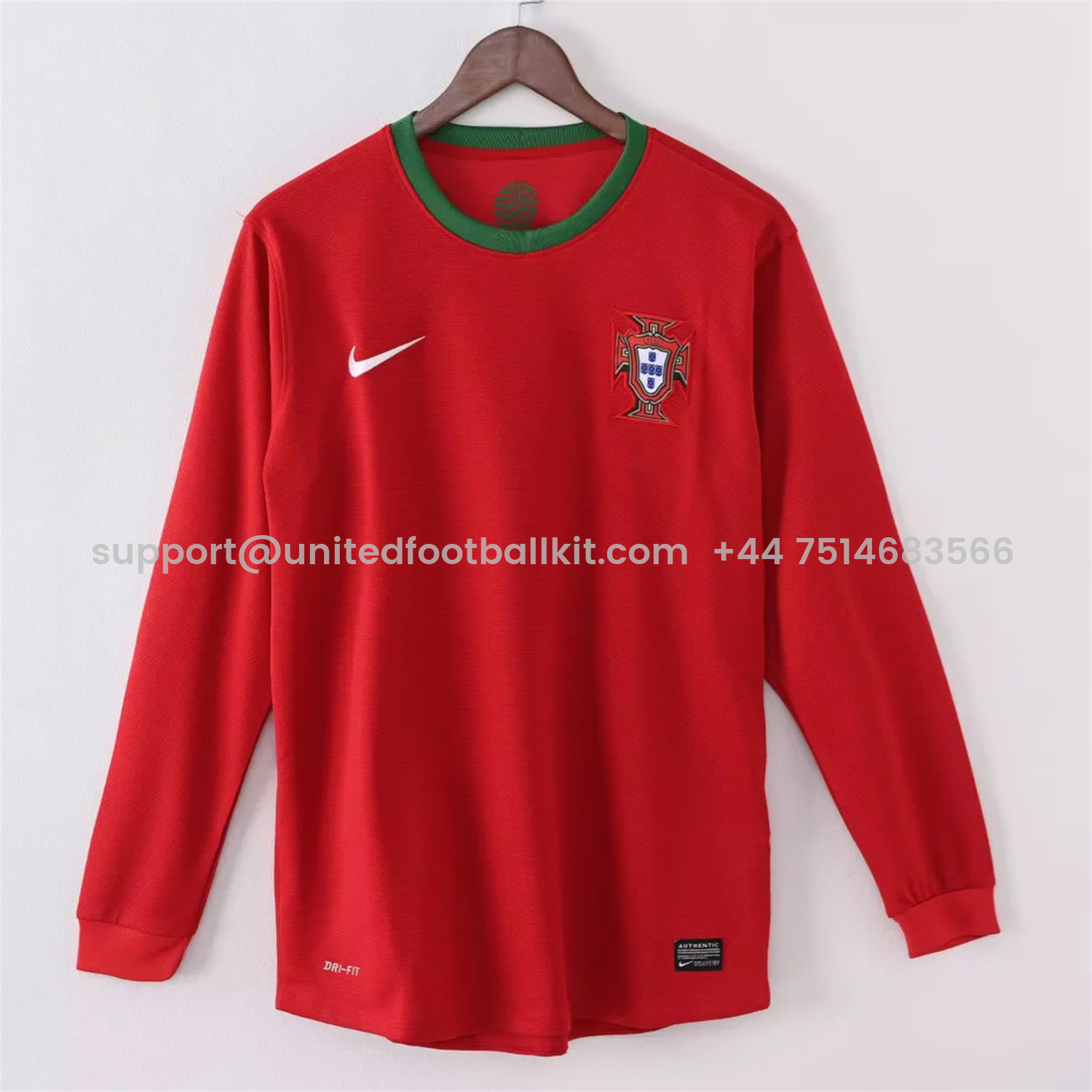 Unitedfootballkit.com | Retro Portugal 2012 Home Long Sleeves Jersey -Customize Name, Number and Patch | Worldwide Shipping
