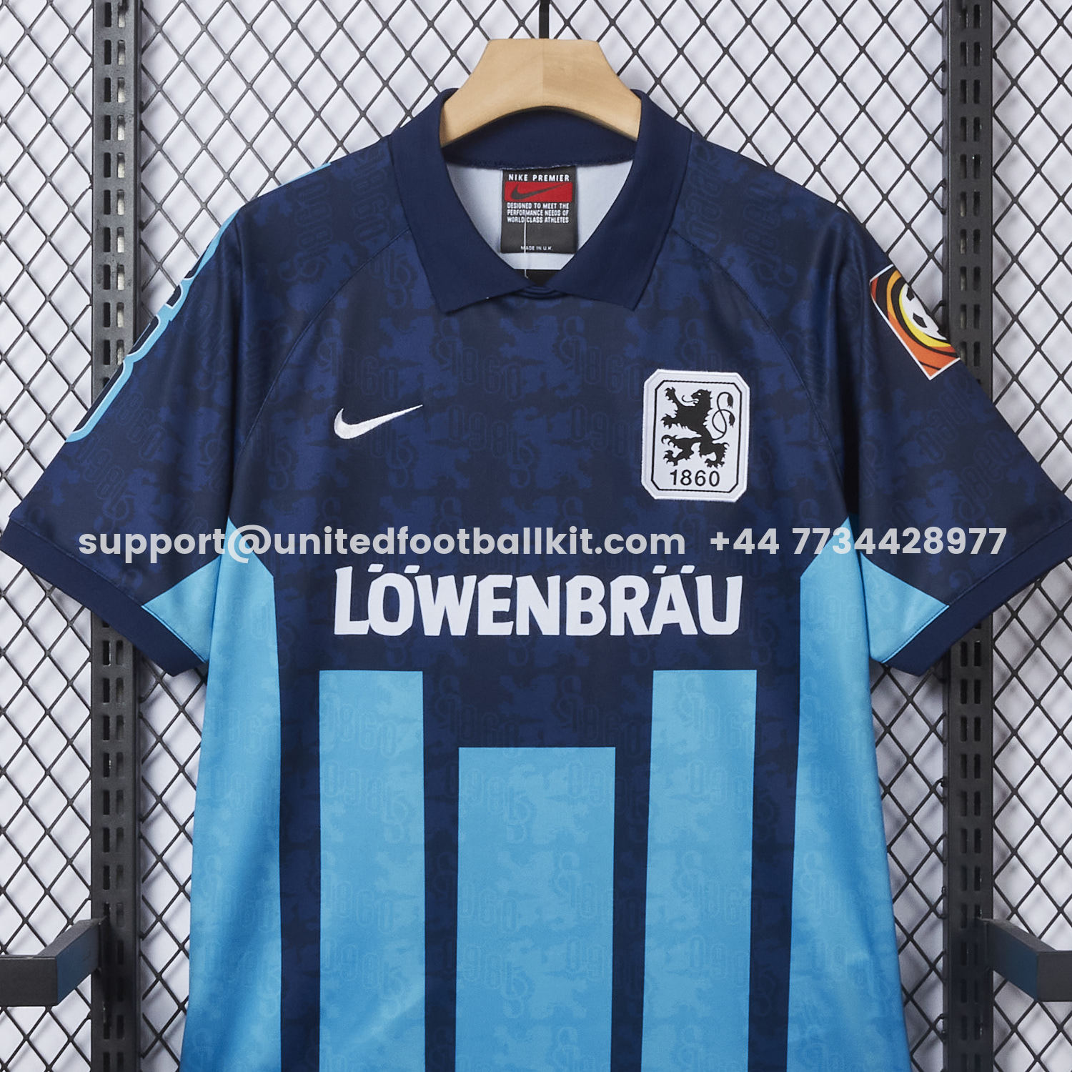 Unitedfootballkit.com | Retro TSV 1860 München Munich 1996 Away Jersey -Customize Name, Number and Patch | Worldwide Shipping