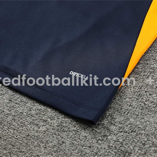 Unitedfootballkit.com | Marseille 24-25 Kids Long Sleeve Training Set - Royal Blue -Customize Name, Number and Patch | Worldwide Shipping