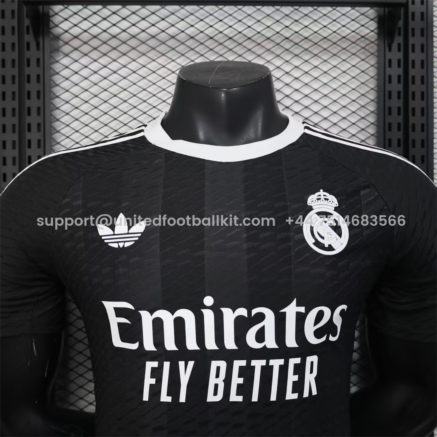 Unitedfootballkit.com | Real Madrid 25-26 Black Terrace Goalkeeper Jersey - Player Version -Customize Name, Number and Patch | Worldwide Shipping