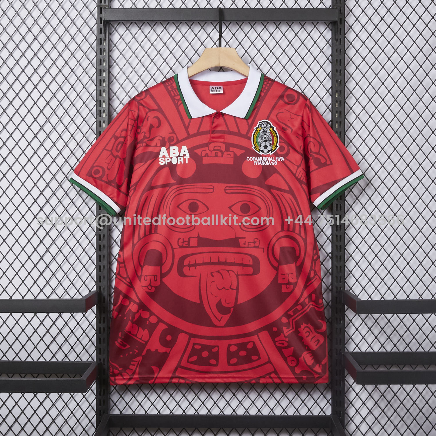 Unitedfootballkit.com | Retro Mexico 1998 Red Special Edition Jersey -Customize Name, Number and Patch | Worldwide Shipping