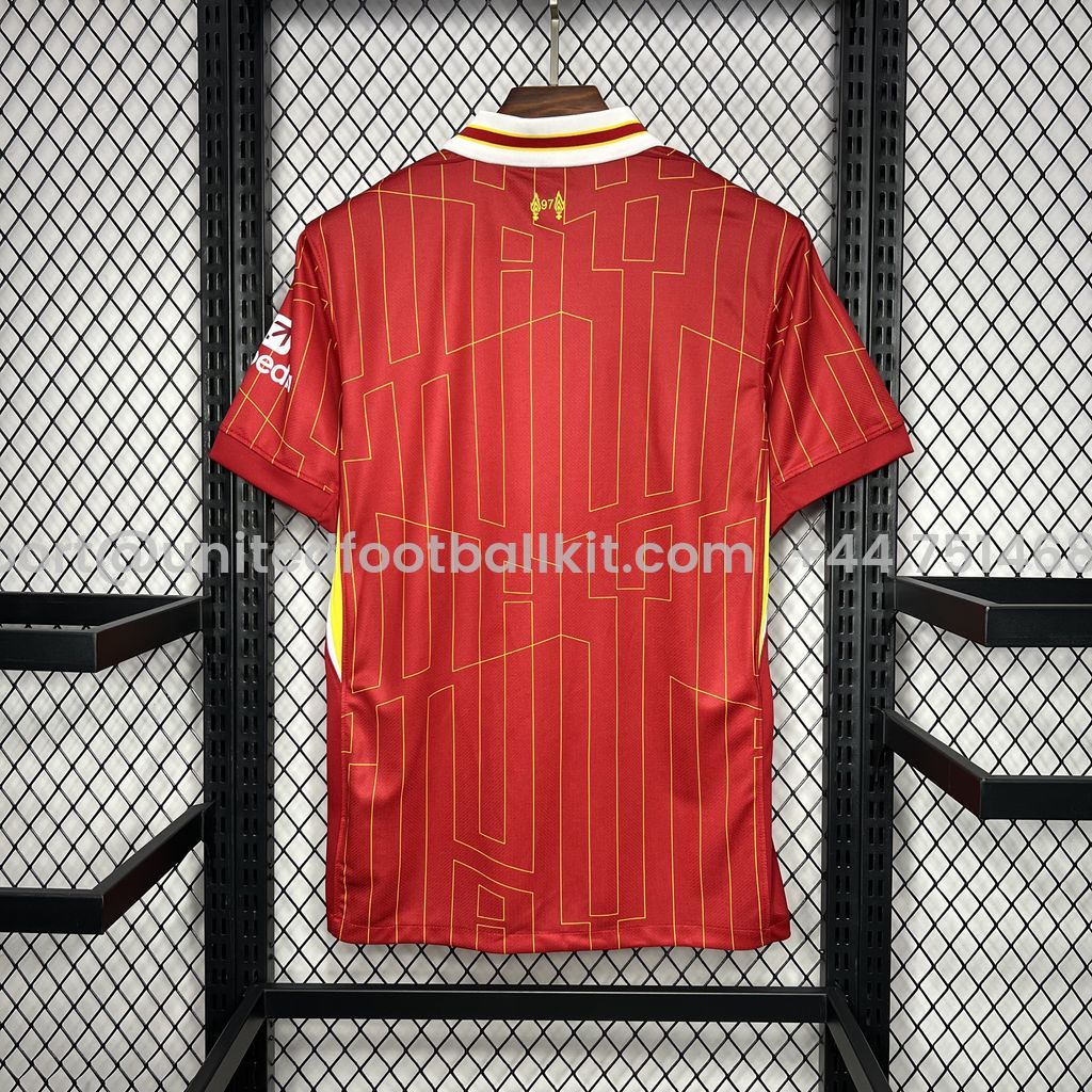 Unitedfootballkit.com | Liver.pool 24-25 Home Stadium Jersey - Fans Version -Customize Name, Number and Patch | Worldwide Shipping