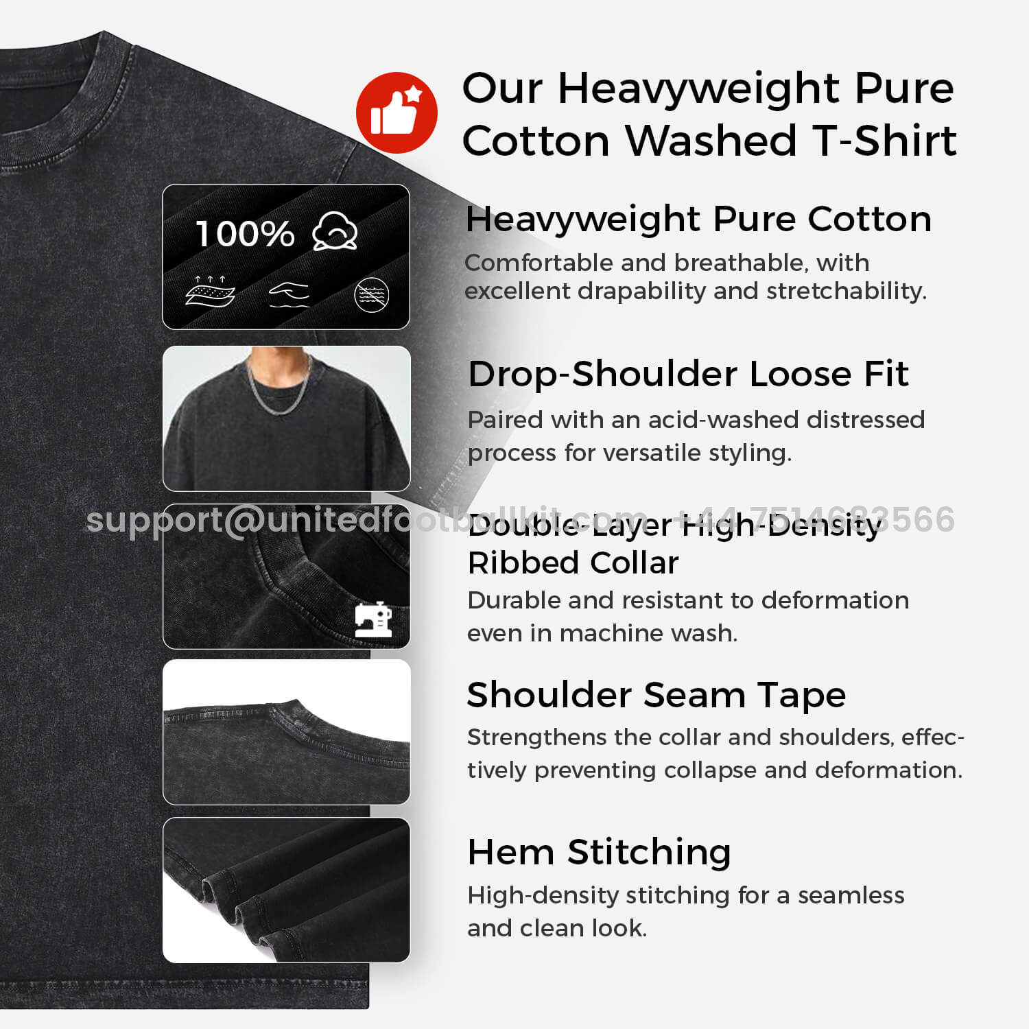 Unitedfootballkit.com | Bayern Munich Müller‘s Personal Highlights Oversized Washed T-Shirt -Customize Name, Number and Patch | Worldwide Shipping