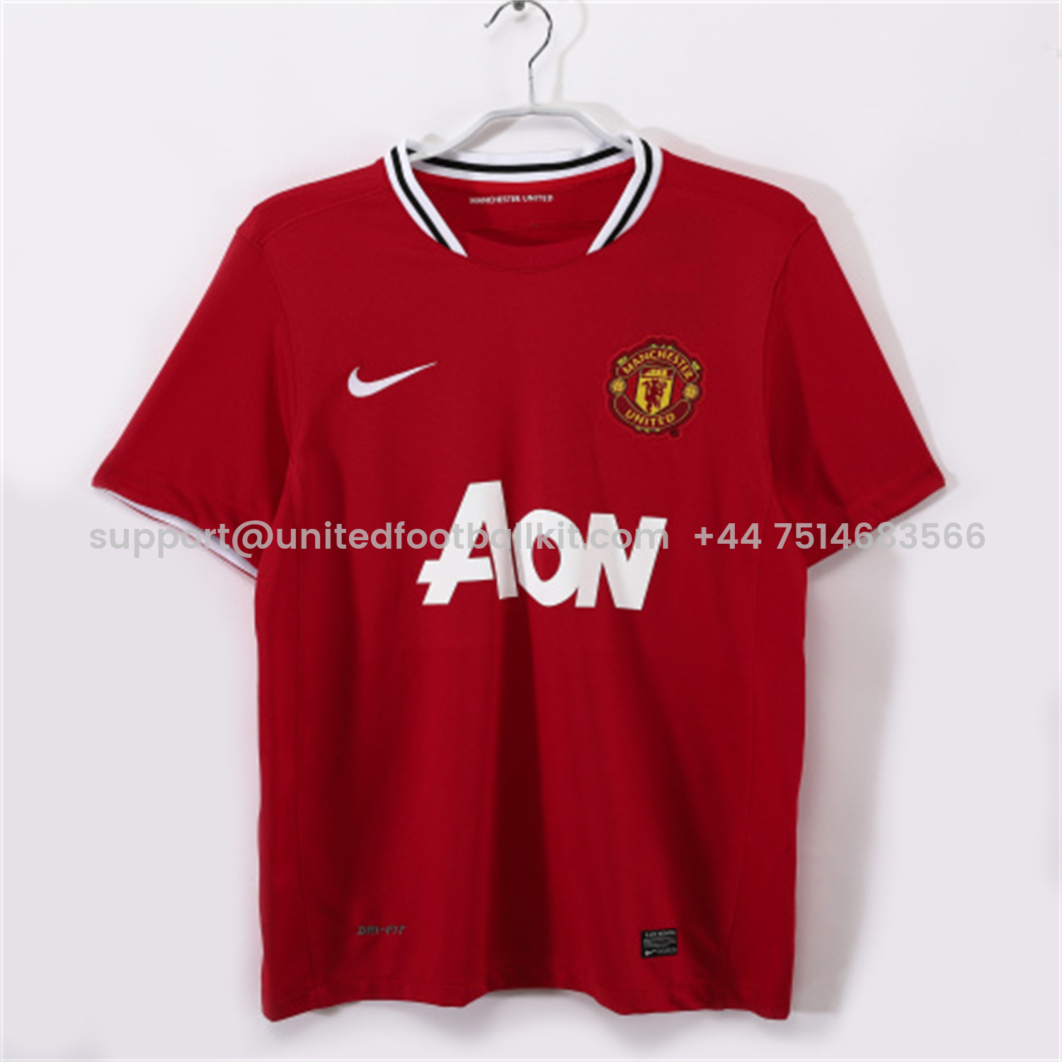 Unitedfootballkit.com | Retro Manchester United 2011-12 Home Jersey -Customize Name, Number and Patch | Worldwide Shipping
