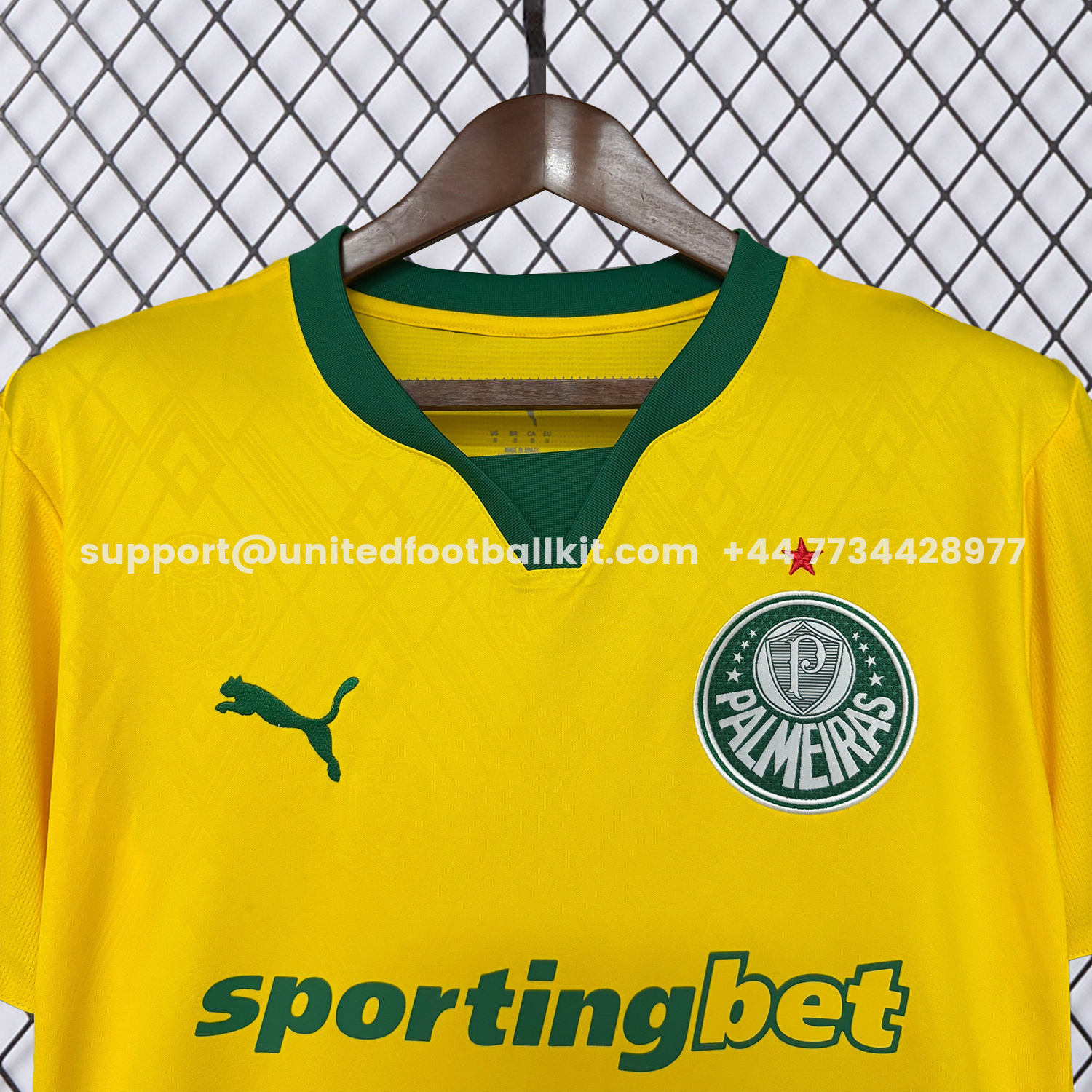 Unitedfootballkit.com | Palmeiras 25-26 Third Yellow Jersey - Fans Version -Customize Name, Number and Patch | Worldwide Shipping