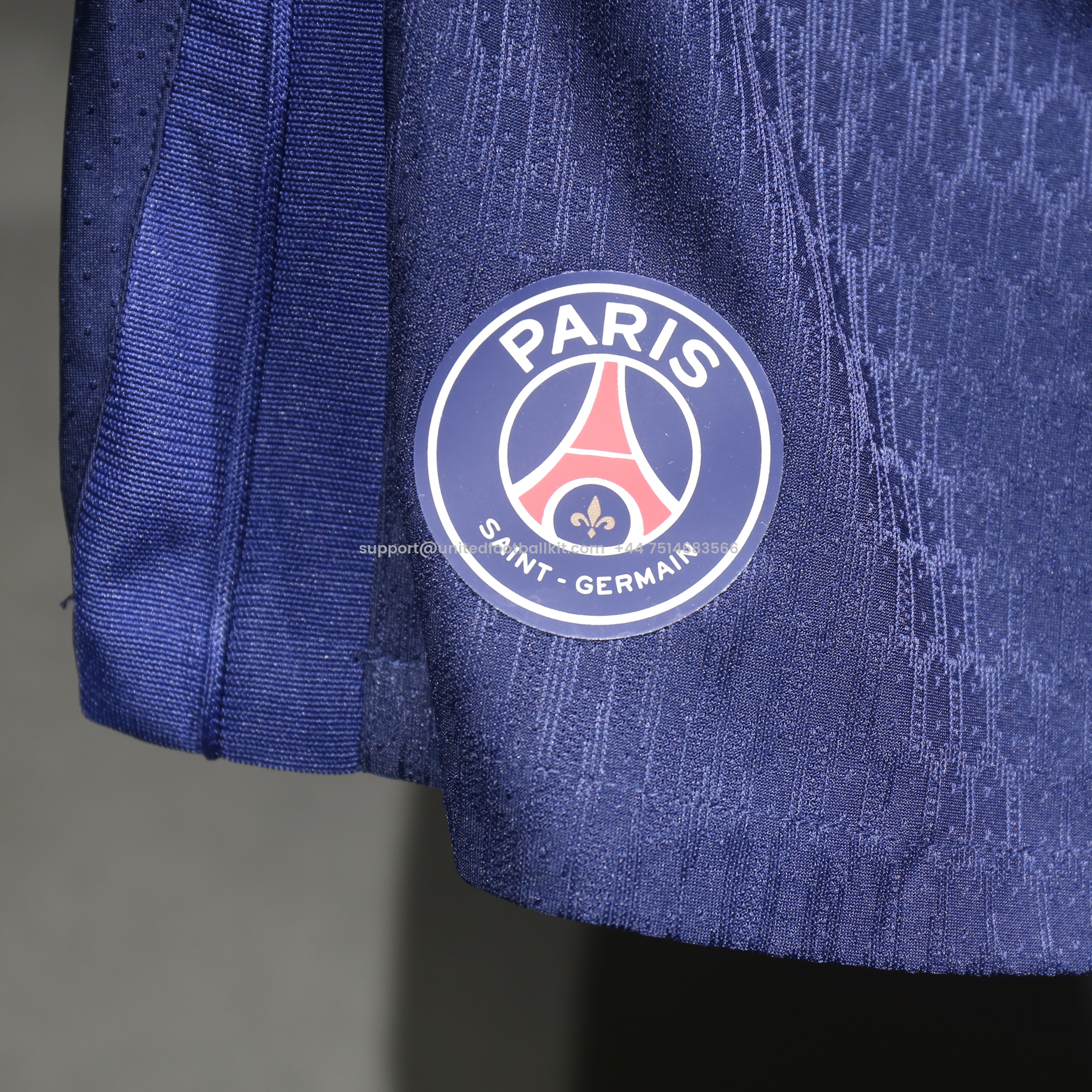 Unitedfootballkit.com | Paris Saint-Germain PSG 24-25 Home Shorts - Player Version -Customize Name, Number and Patch | Worldwide Shipping