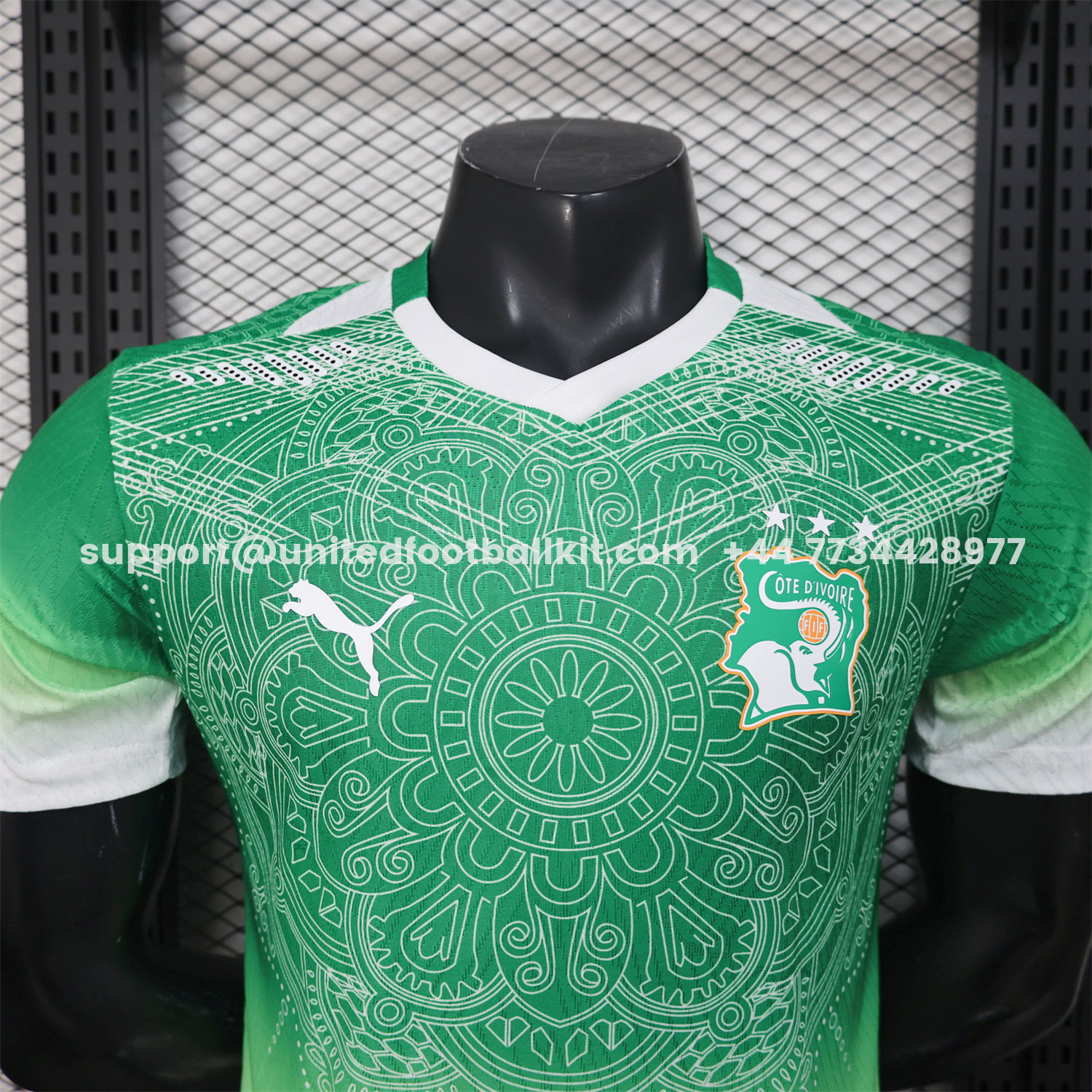 Unitedfootballkit.com | Ivory Coast 2026 Green And White Special Jersey - Player Version -Customize Name, Number and Patch | Worldwide Shipping