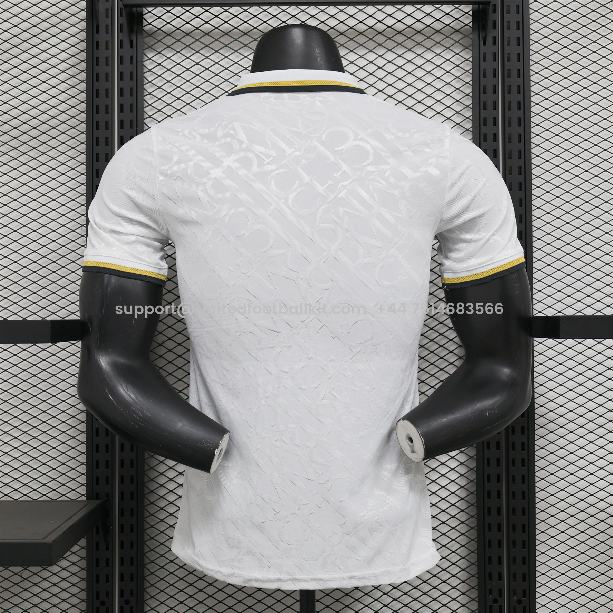 Unitedfootballkit.com | Real Madrid 24-25 White Gold Special Edition Jersey - Player Version -Customize Name, Number and Patch | Worldwide Shipping