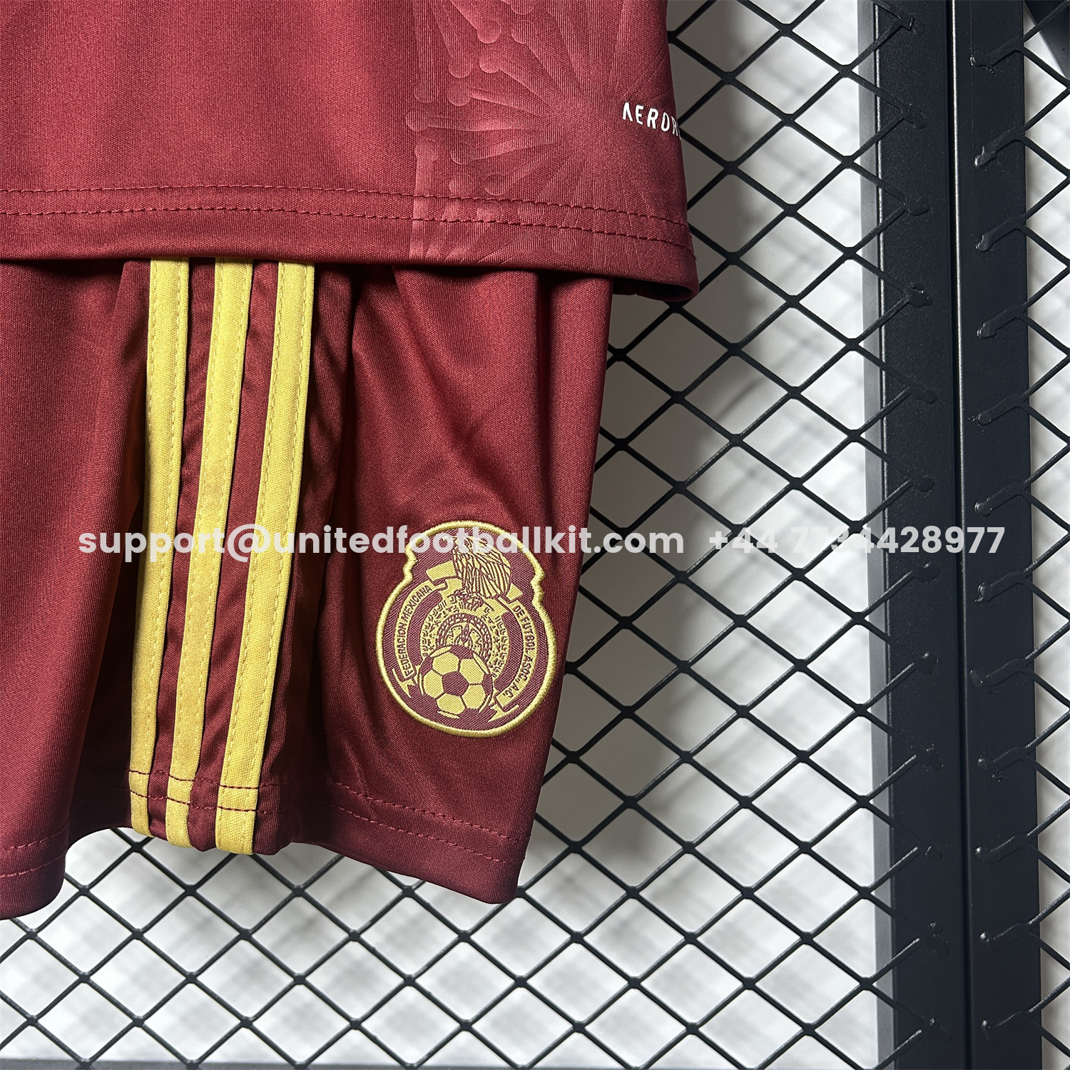Unitedfootballkit.com | Mexico 2025 Gold Cup Red Special Edition Kids Kit -Customize Name, Number and Patch | Worldwide Shipping