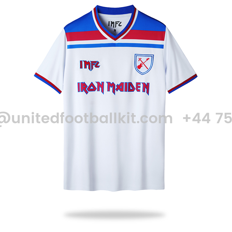 Unitedfootballkit.com | Iron Maiden x West Ham White Special Edition Jersey - with 11 print -Customize Name, Number and Patch | Worldwide Shipping