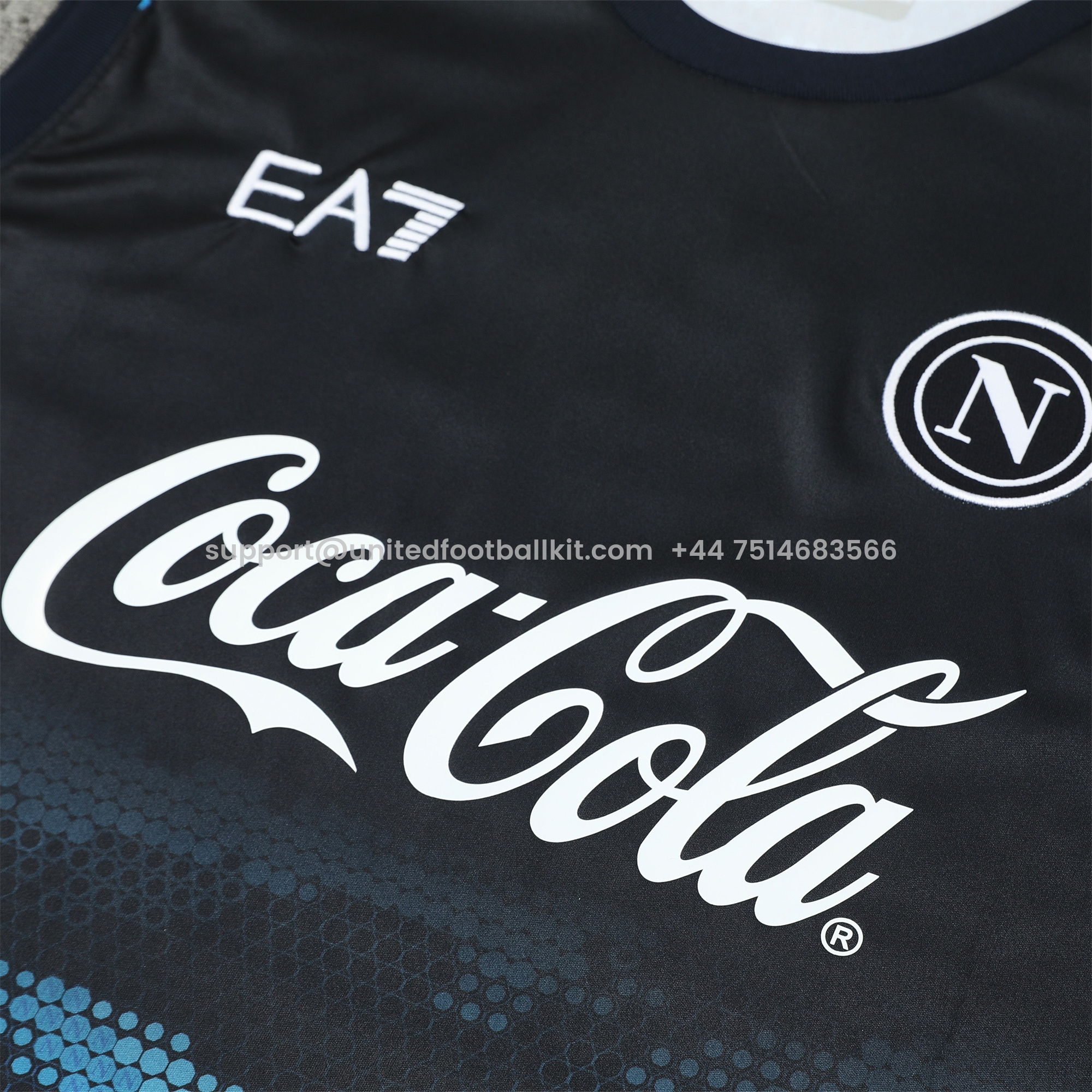 Unitedfootballkit.com | Napoli 24-25 Vest Training Set - Blue Vest & Shorts -Customize Name, Number and Patch | Worldwide Shipping