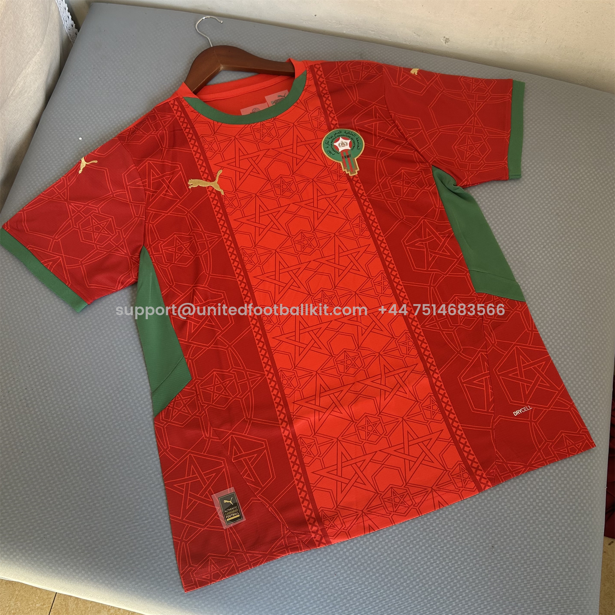 Unitedfootballkit.com | Morocco 24-25 Home Jersey - Fans Version -Customize Name, Number and Patch | Worldwide Shipping