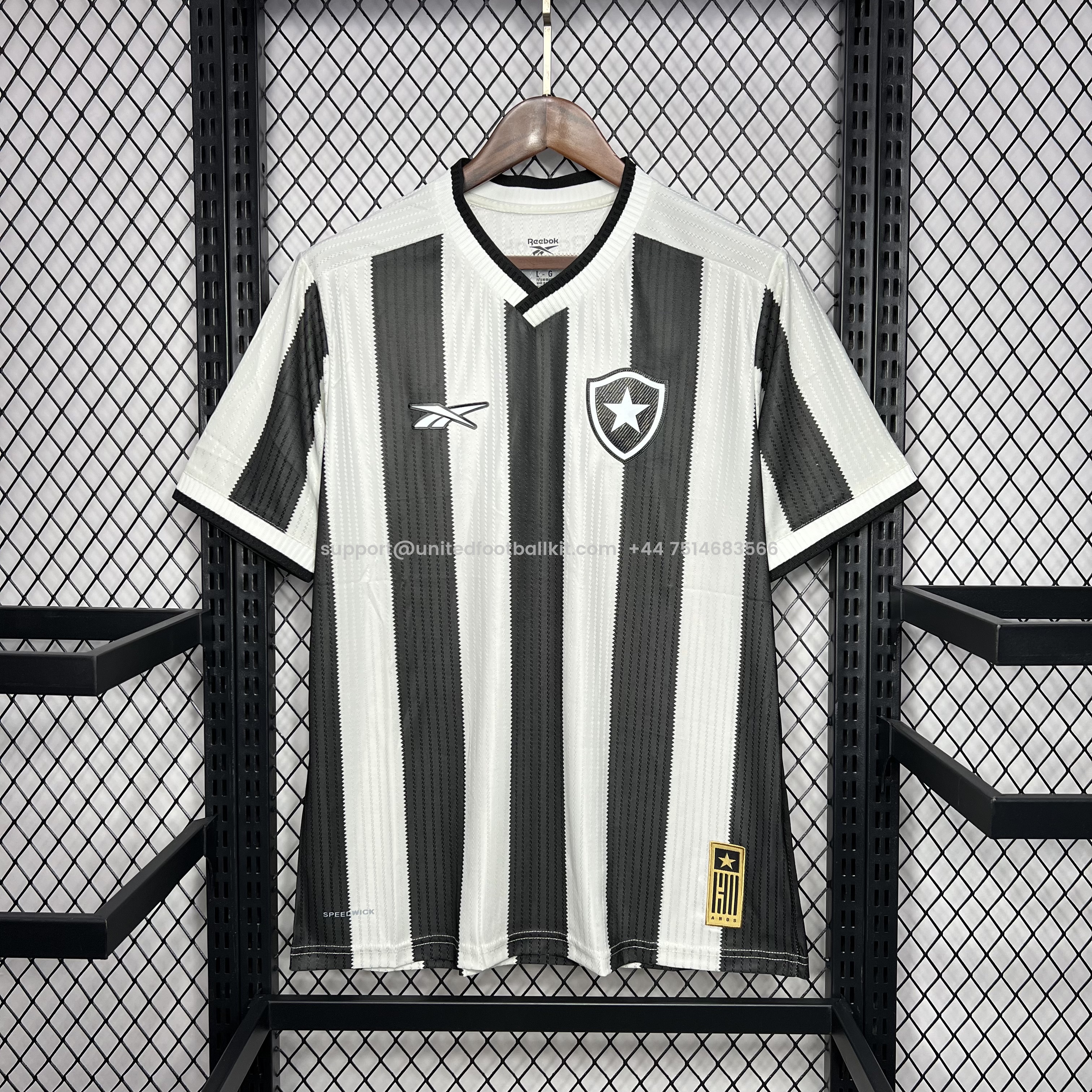 Unitedfootballkit.com | Botafogo 2024 Home Unsponsored Jersey - Fans Version -Customize Name, Number and Patch | Worldwide Shipping