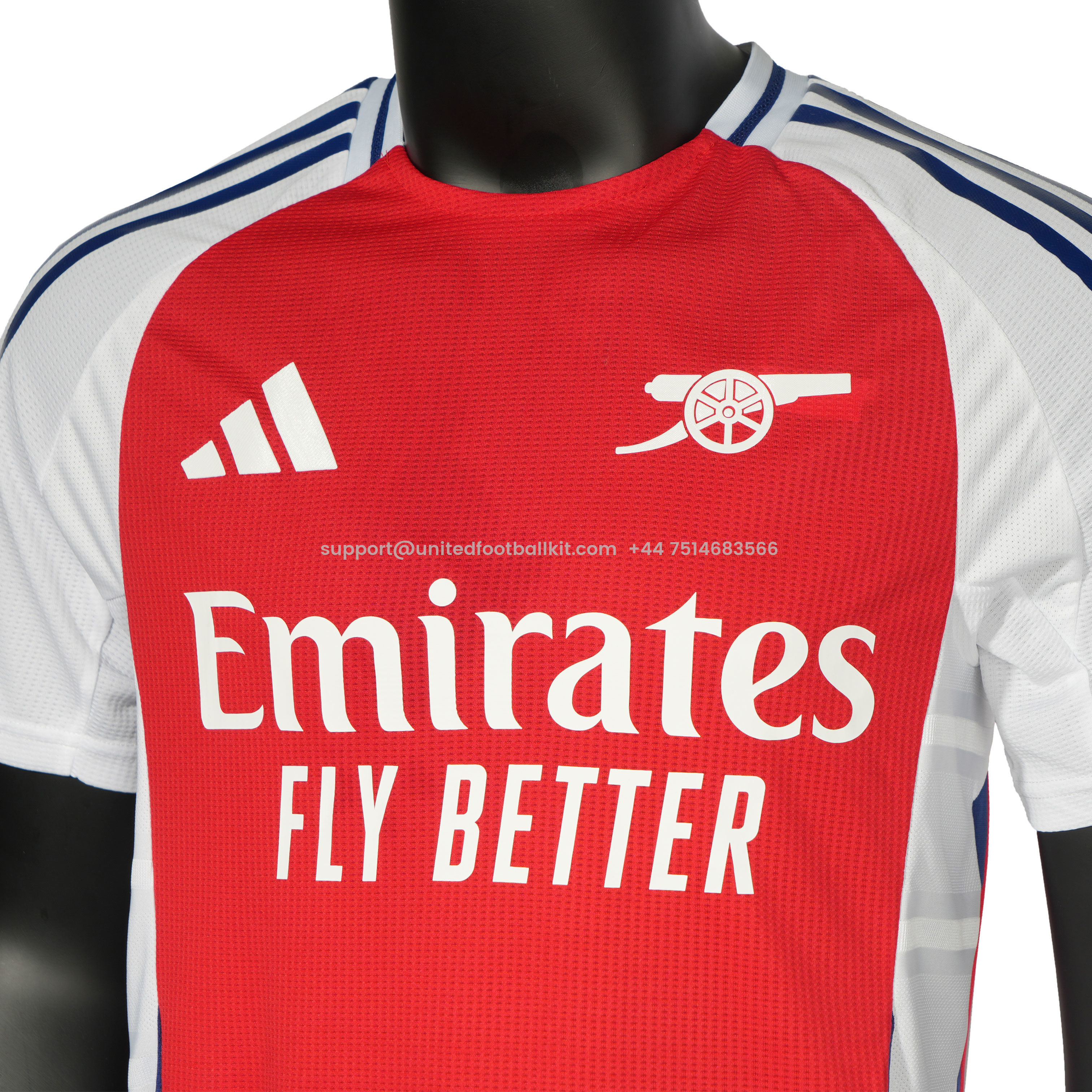 Unitedfootballkit.com | Arsenal 24-25 Home Stadium Jersey - Player Version -Customize Name, Number and Patch | Worldwide Shipping